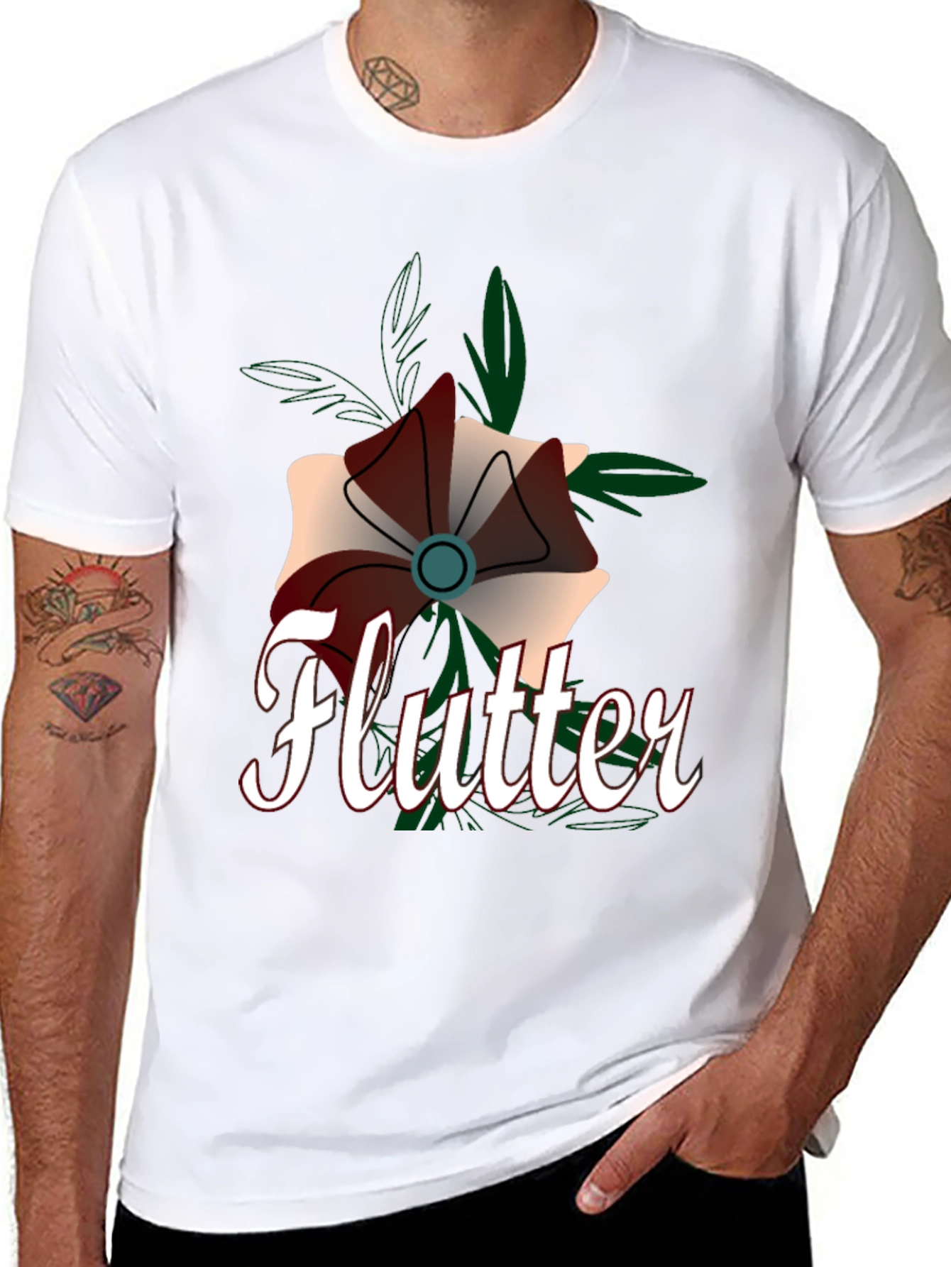 Flutter Flower Graphic Tee