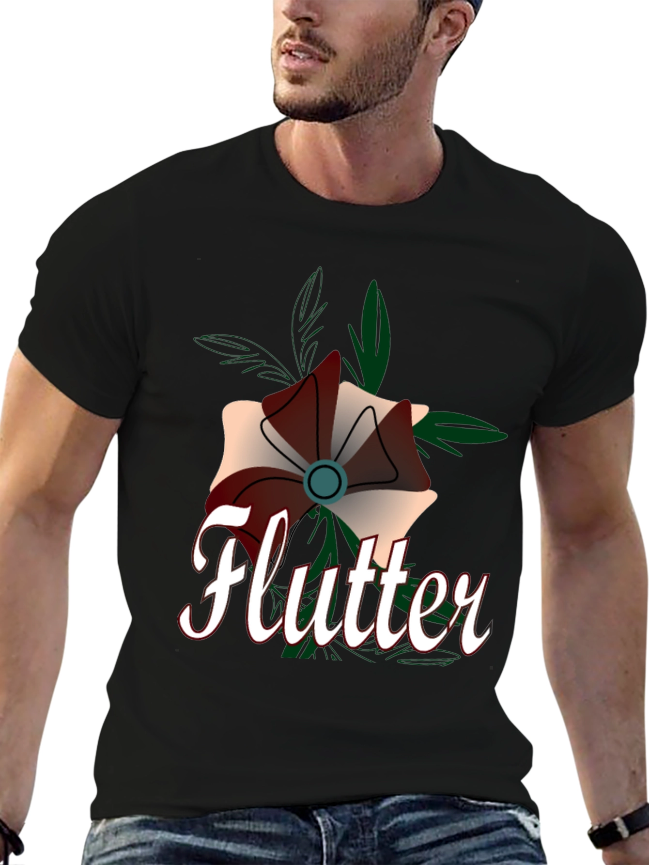 Flutter Flower Graphic Tee