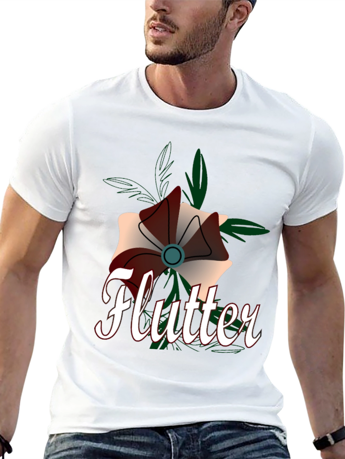 Flutter Flower Graphic Tee
