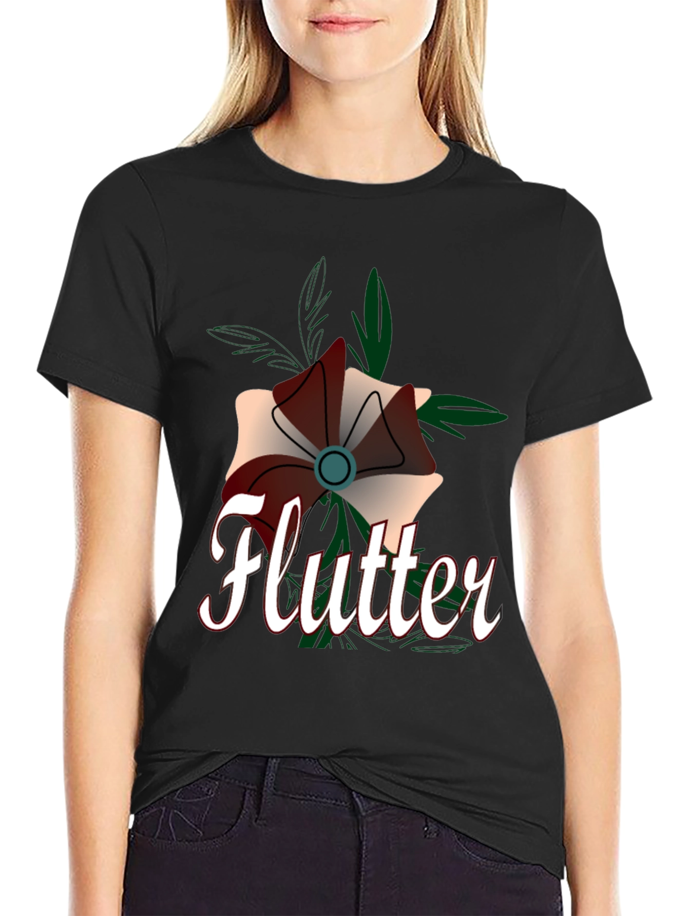 Flutter Flower Graphic Tee