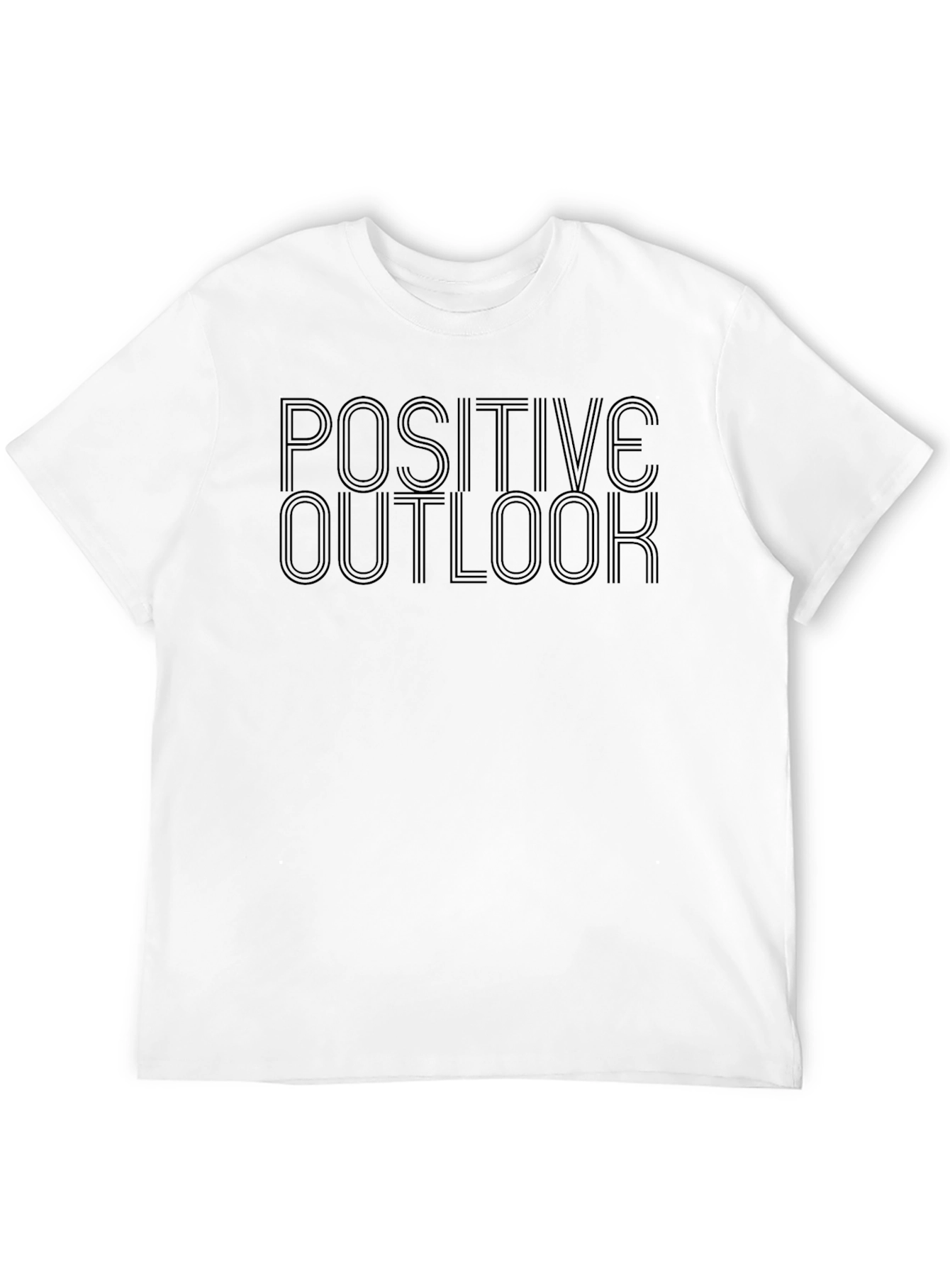 Positive Outlook Graphic Tee - Mens Black T-Shirt