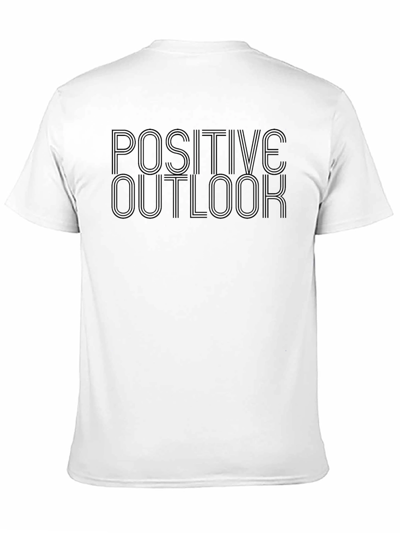 Positive Outlook Graphic Tee - Mens Black T-Shirt