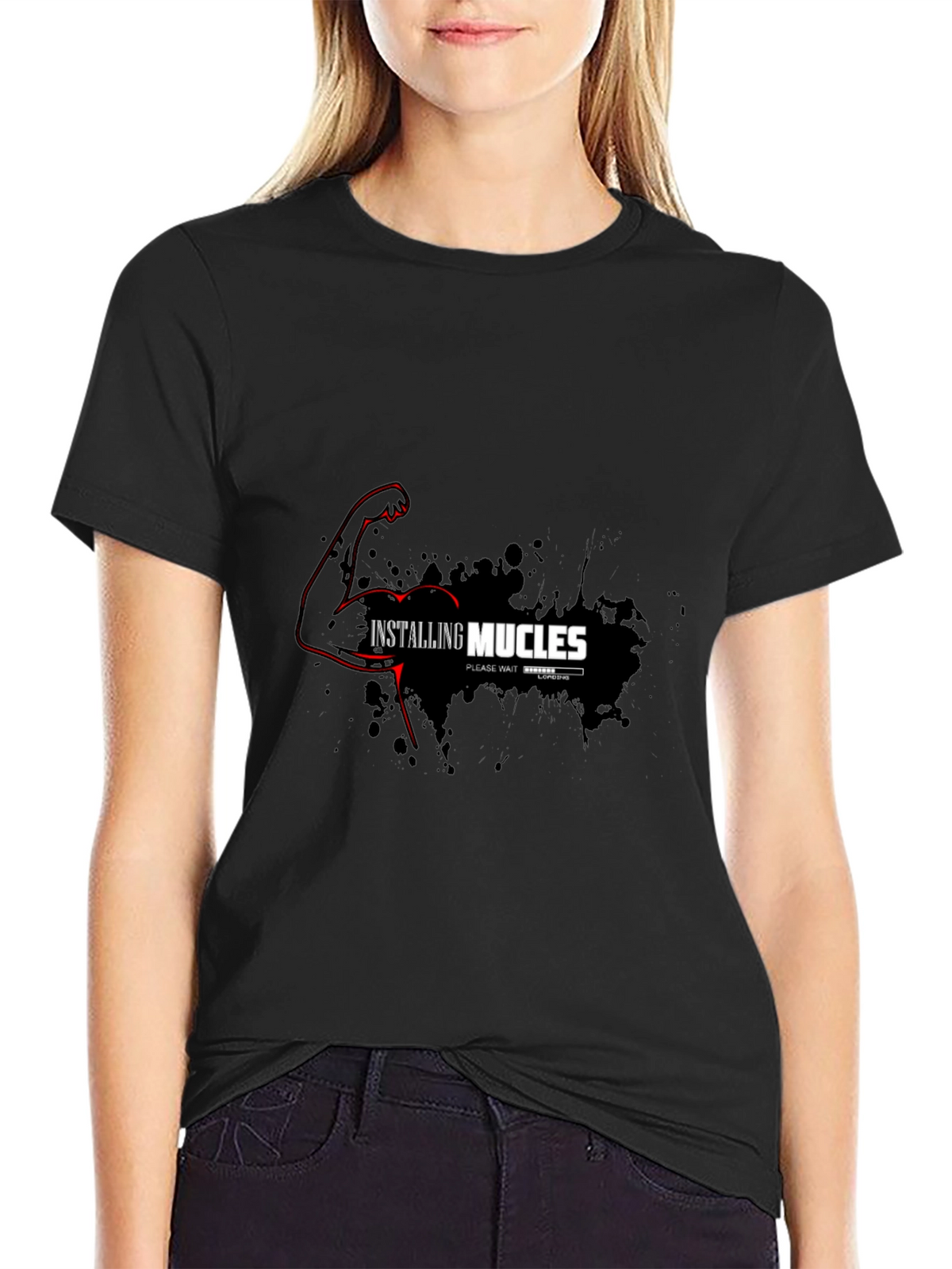Installing Muscles Graphic T-Shirt