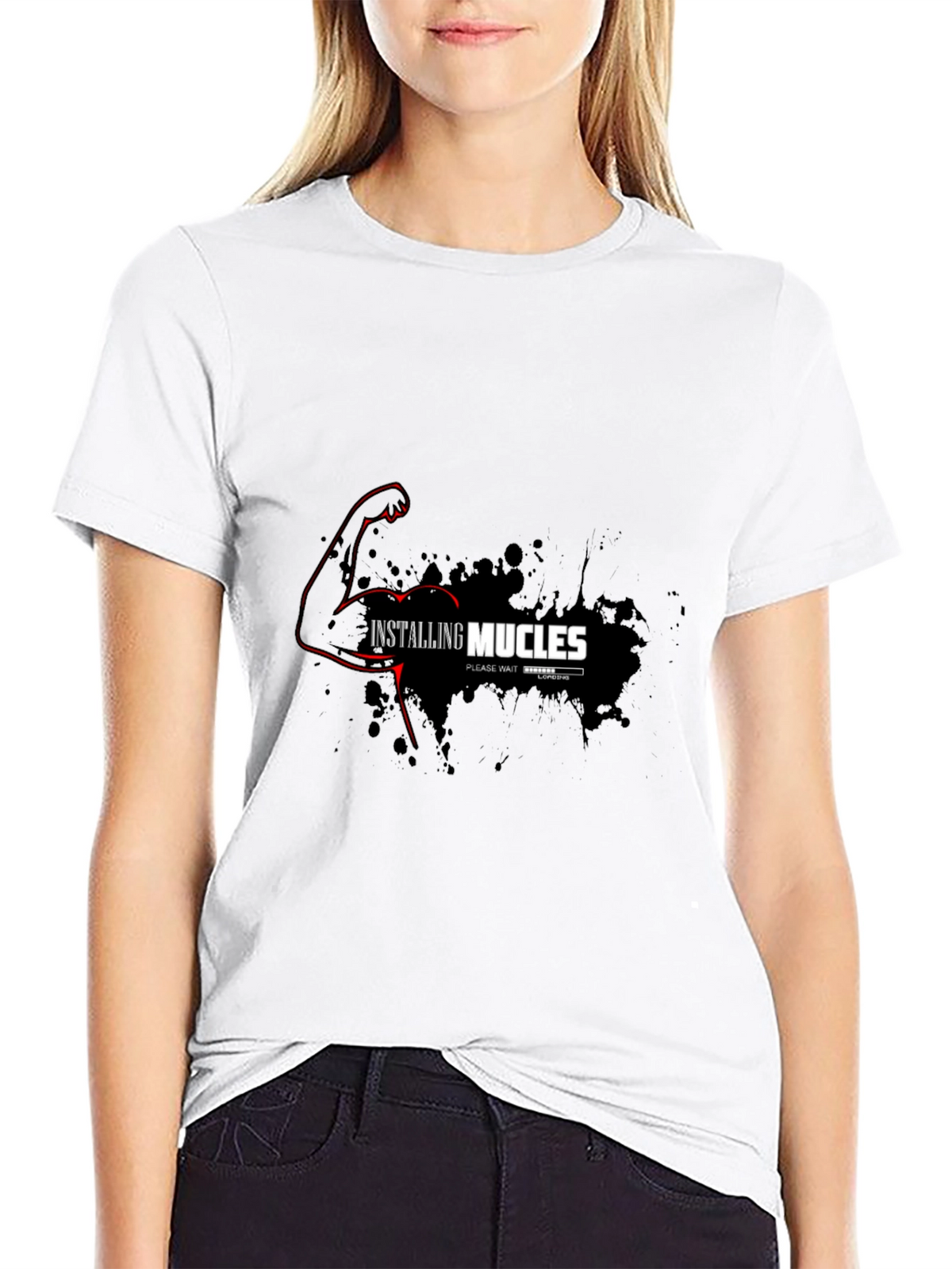Installing Muscles Graphic T-Shirt
