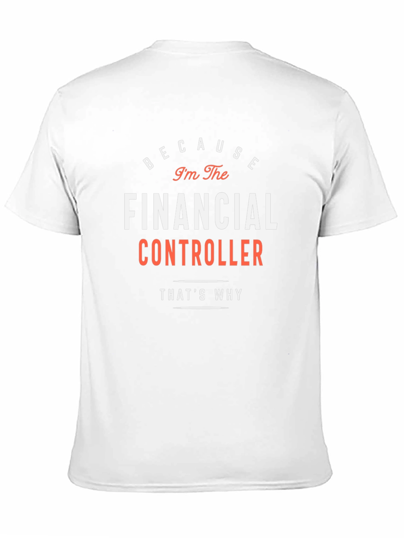 Financial Controller T-Shirt - Because Im The Boss