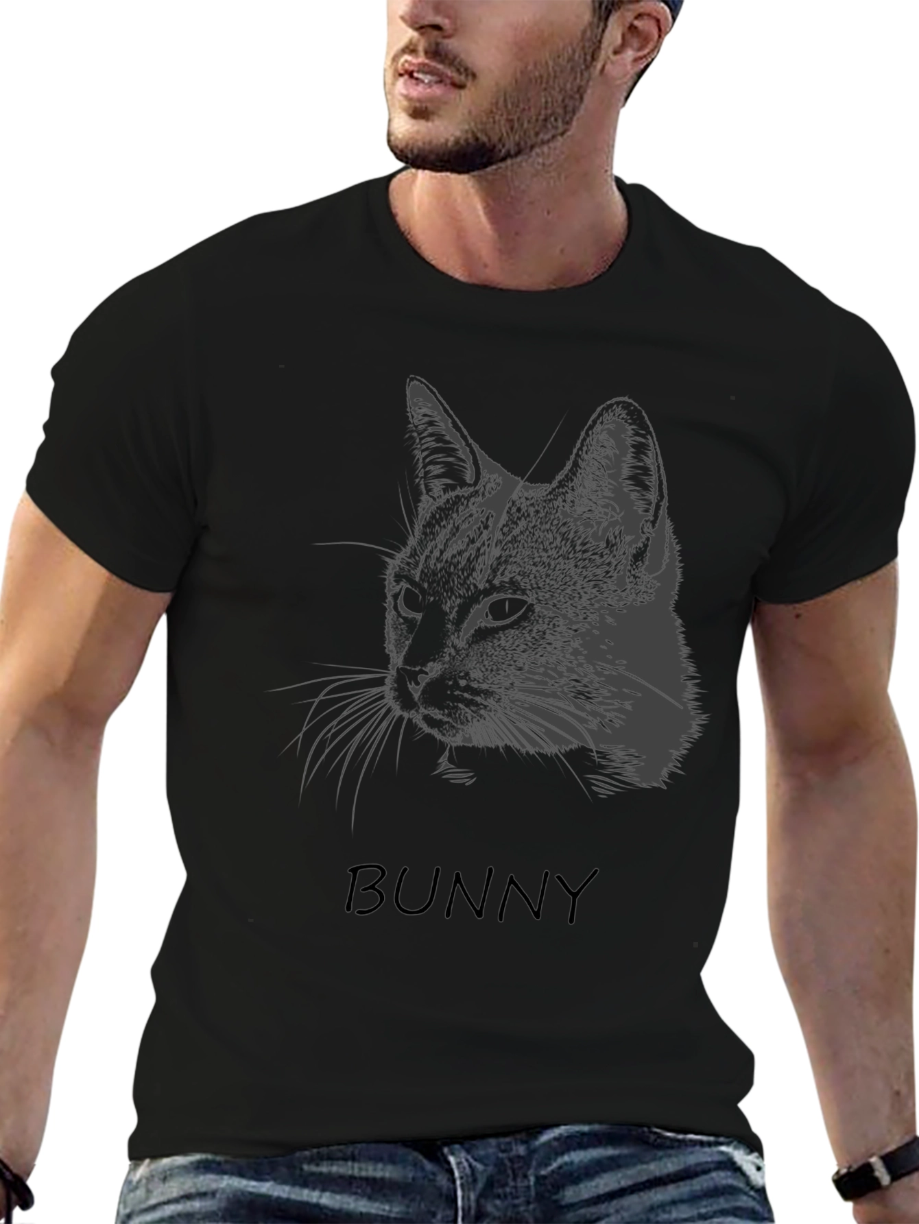 Bunny Cat T-Shirt - Unisex Graphic Tee