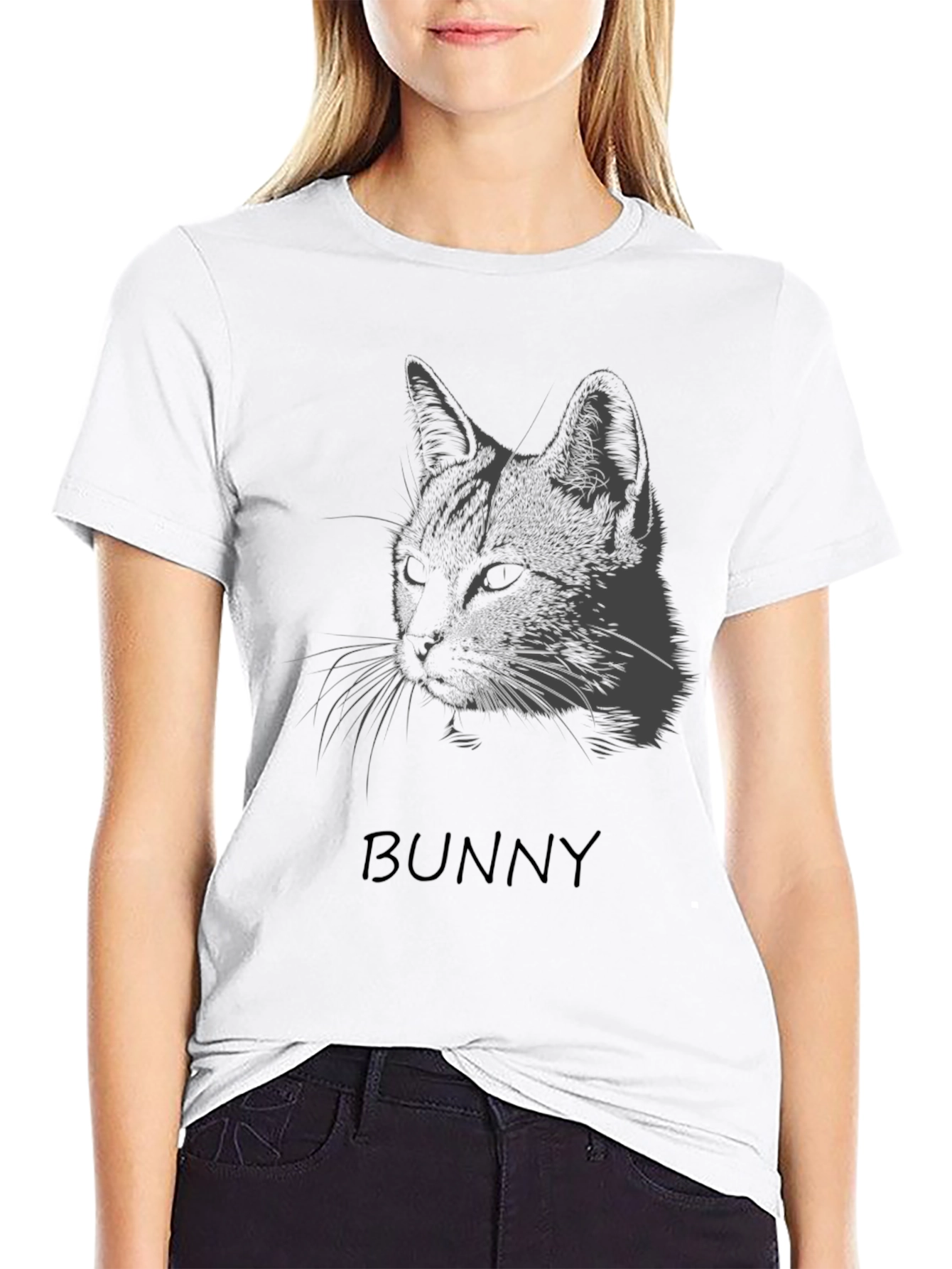 Bunny Cat T-Shirt - Unisex Graphic Tee
