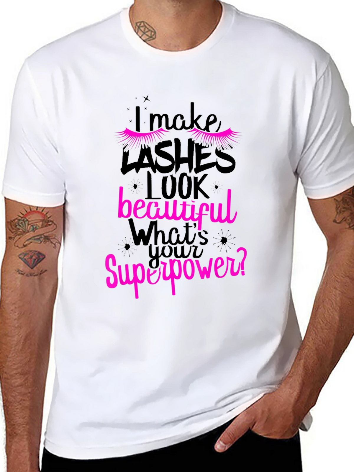 Lashes Superpower Graphic T-Shirt - Unisex