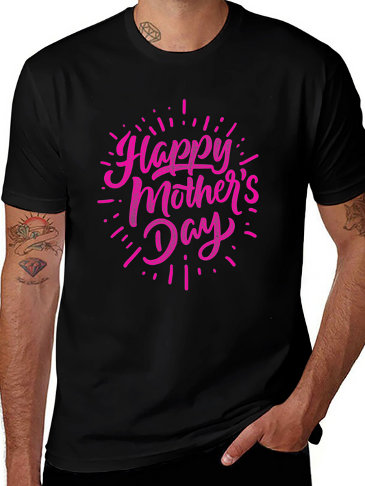 Happy Mothers Day Black T-Shirt