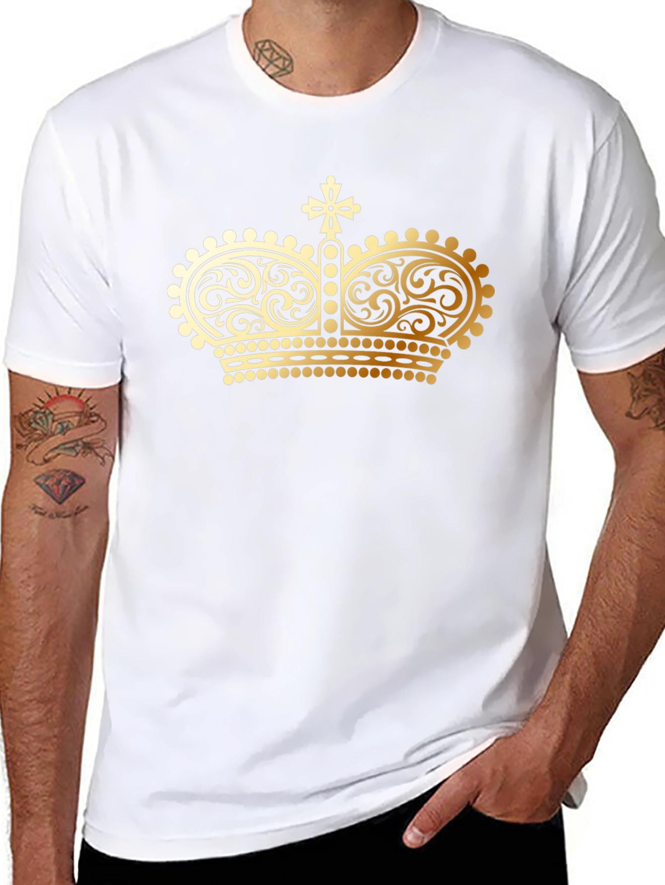 Royal Crown Black T-Shirt - Gildan