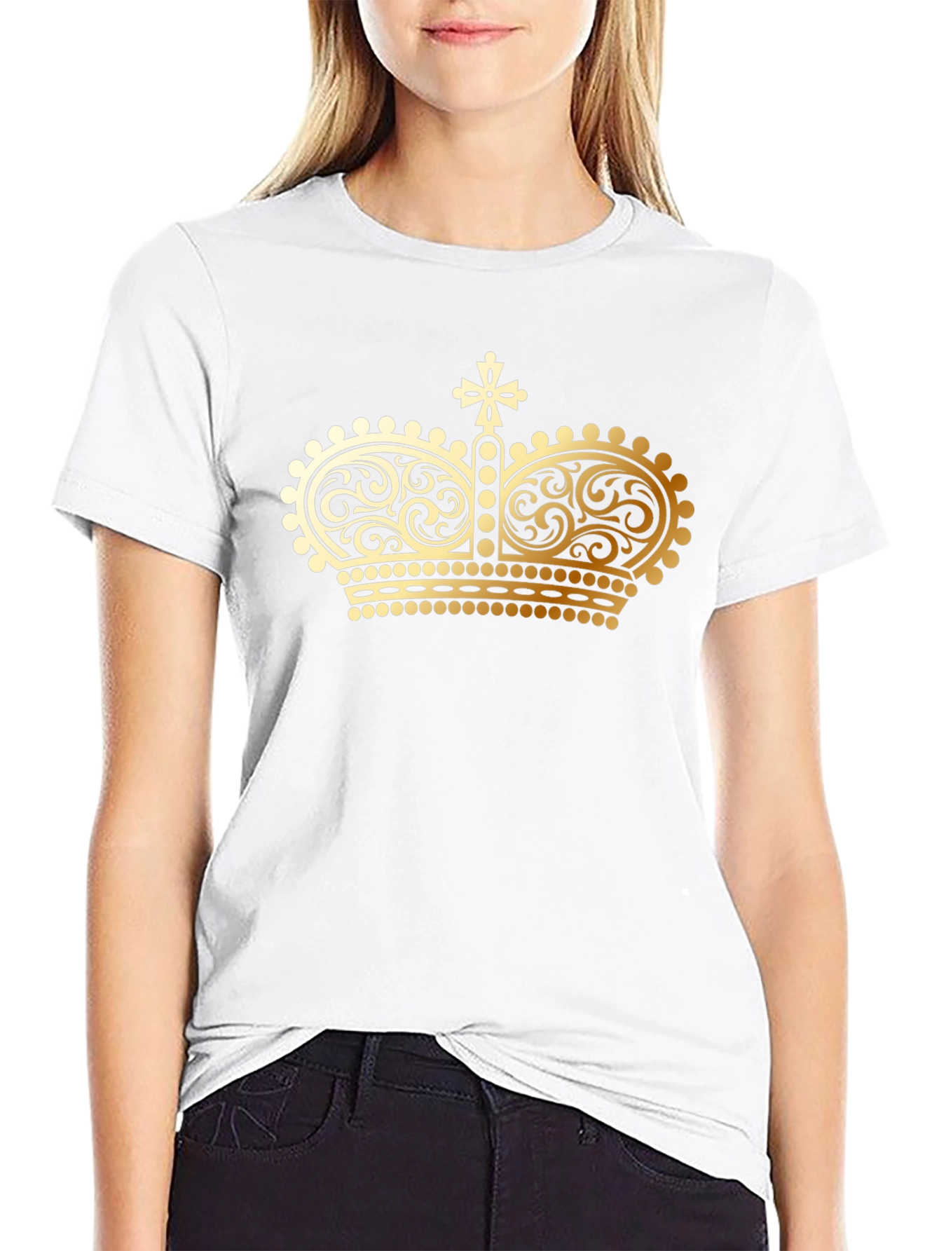 Royal Crown Black T-Shirt - Gildan