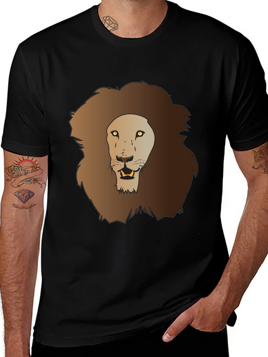 Lion Graphic Tee - Mens Black T-Shirt