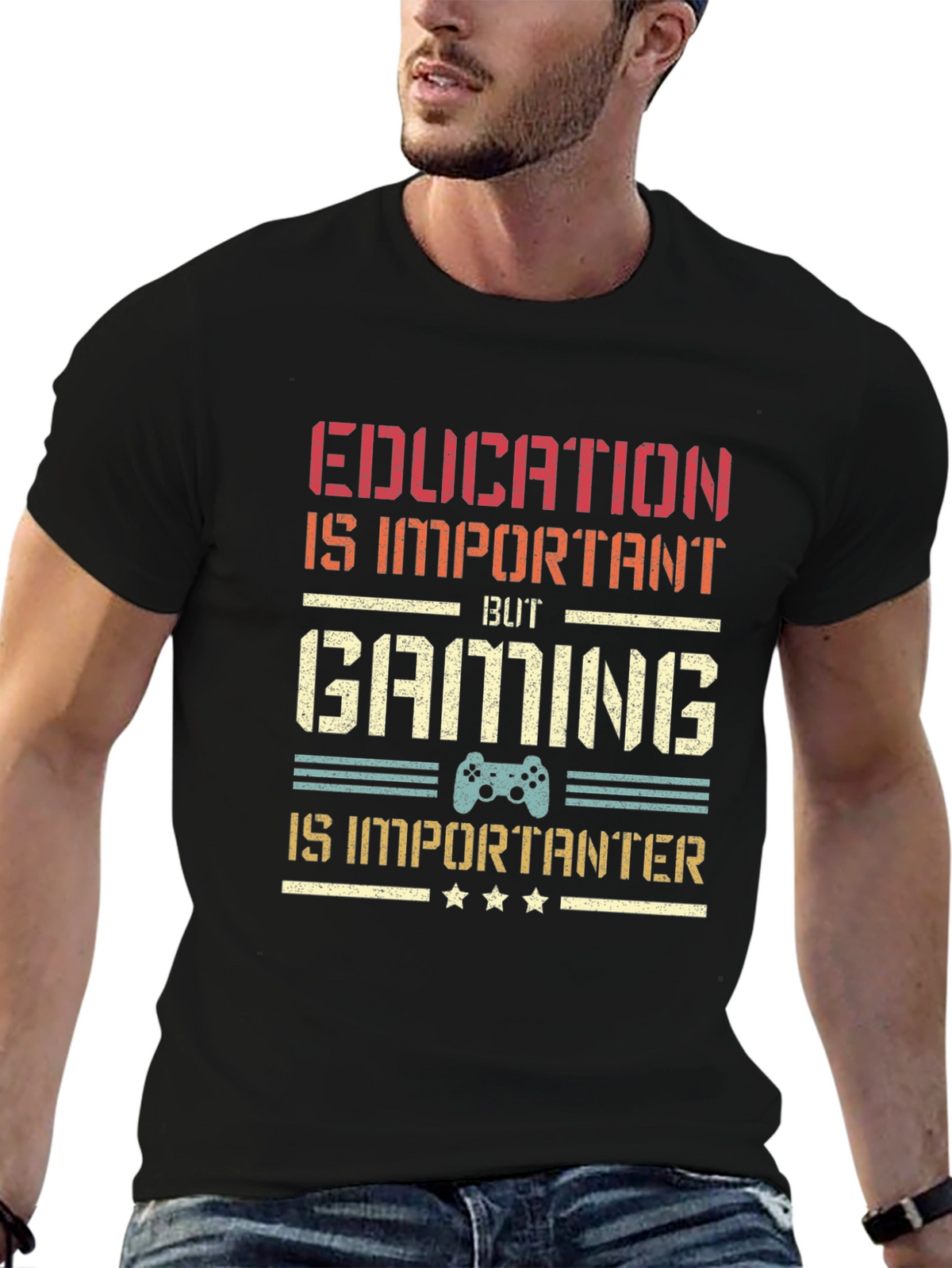 Gaming is Importanter T-Shirt - Gamer Gift