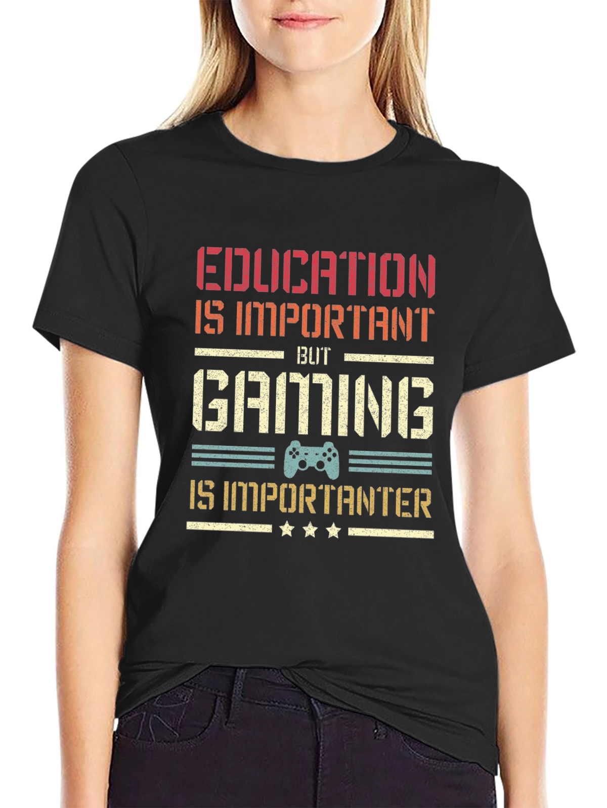 Gaming is Importanter T-Shirt - Gamer Gift