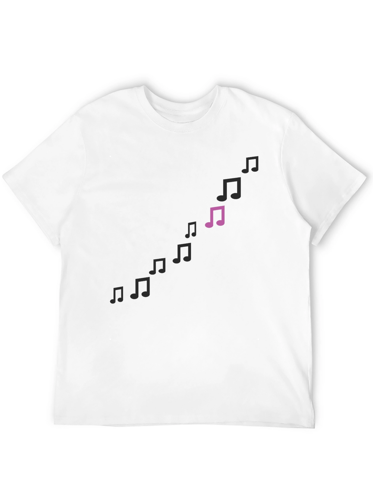 Musical Notes Black T-Shirt