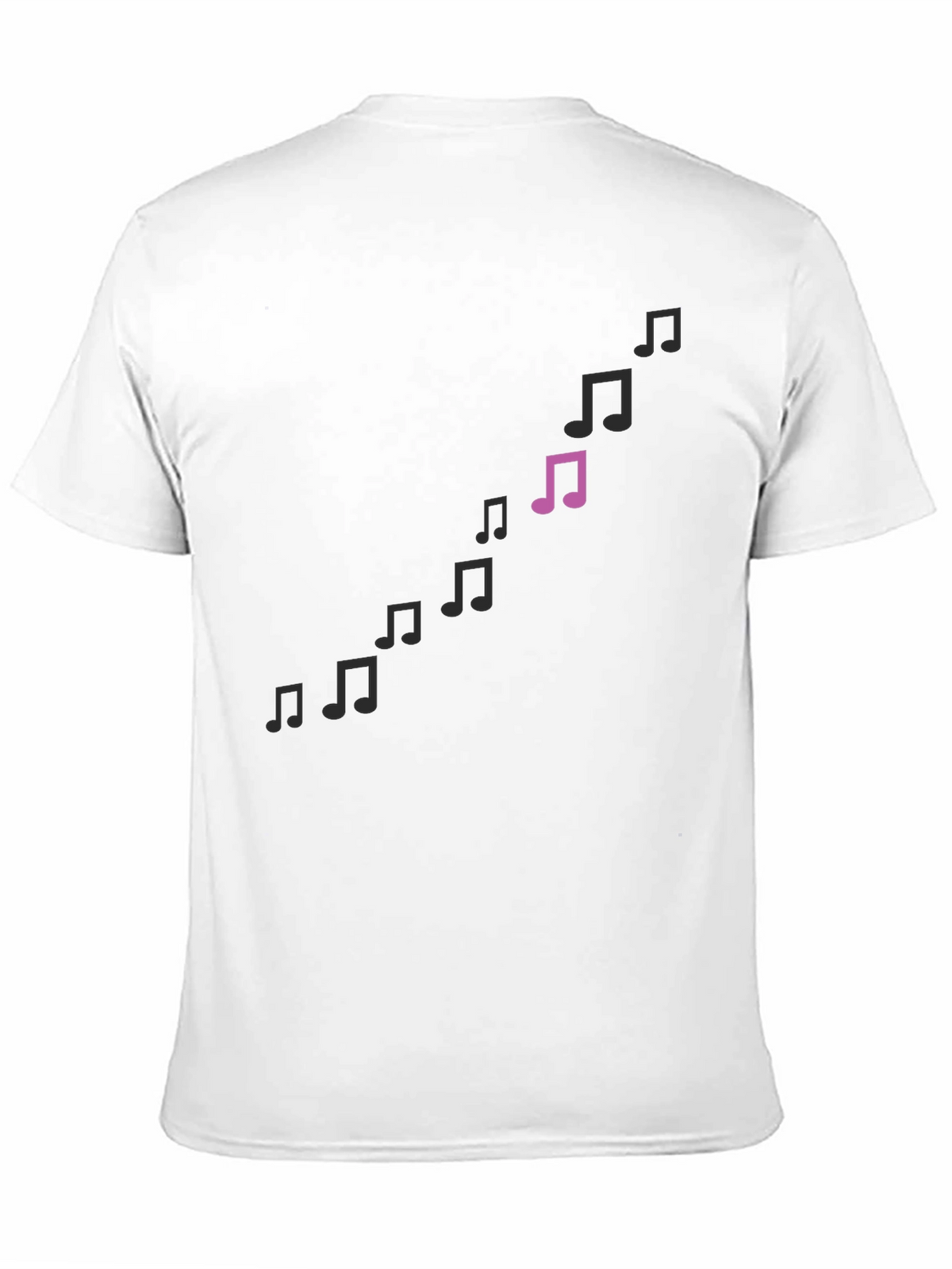 Musical Notes Black T-Shirt