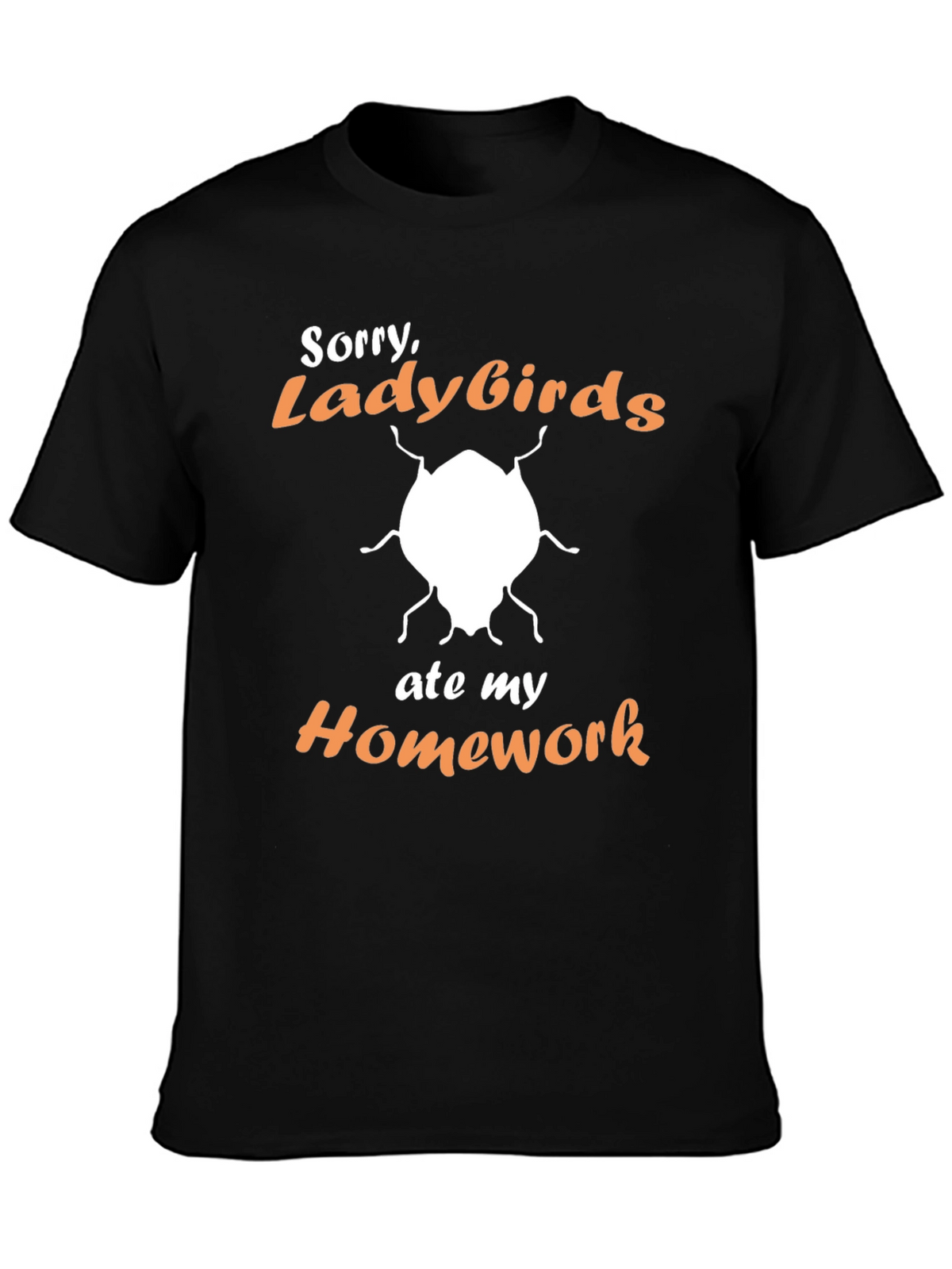 Funny Ladybirds Ate My Homework Graphic T-Shirt