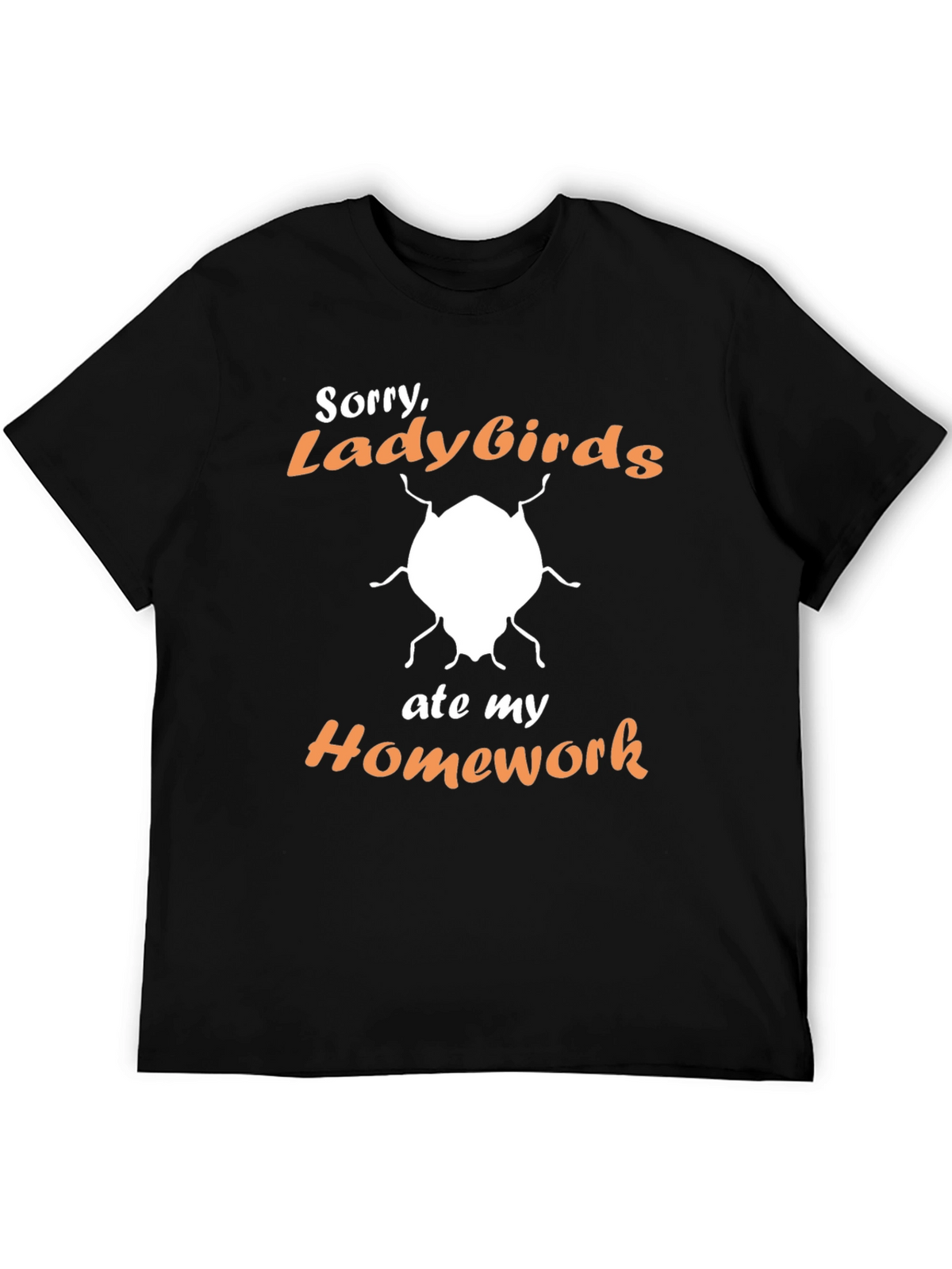 Funny Ladybirds Ate My Homework Graphic T-Shirt