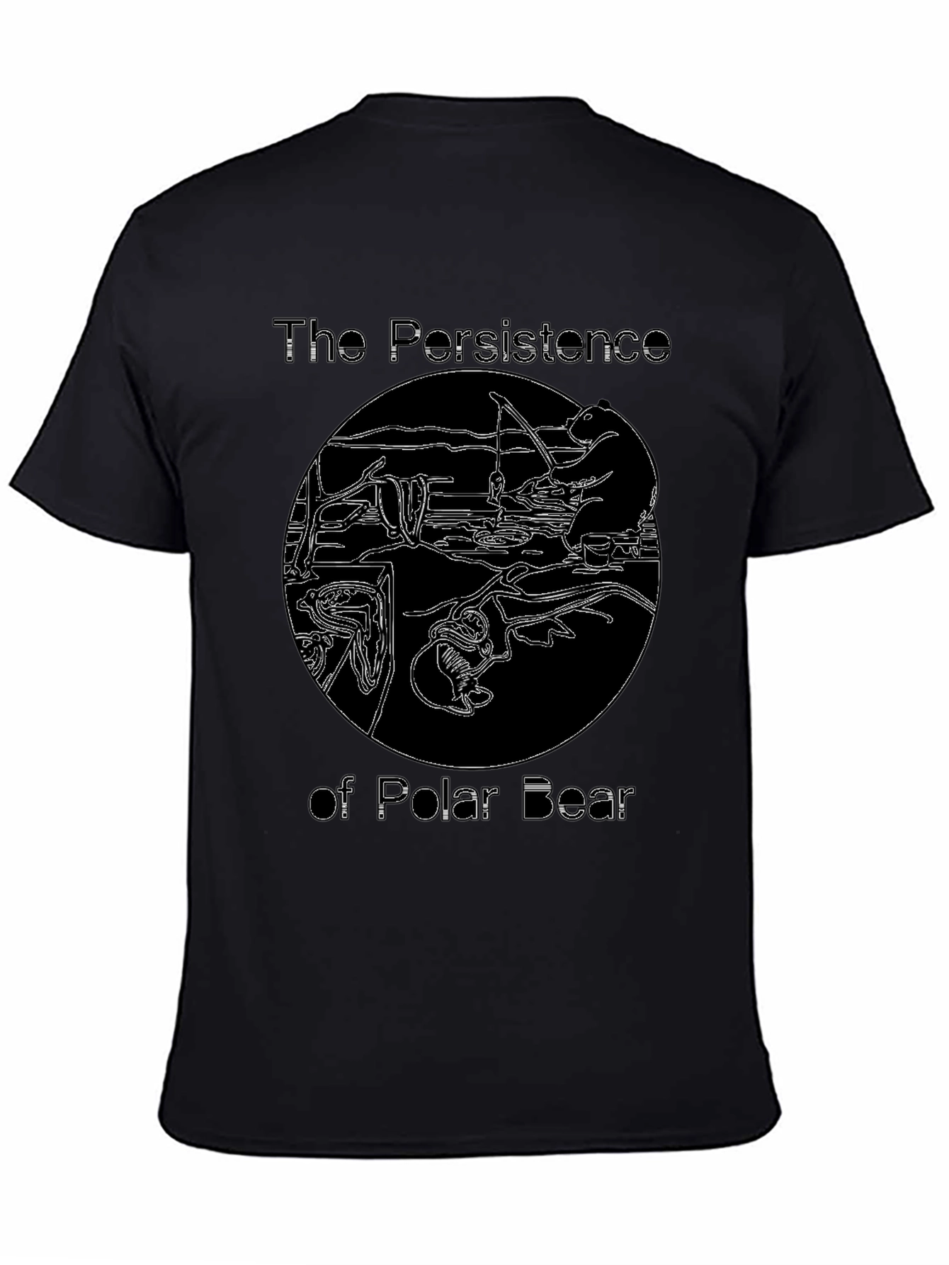 The Persistence of Polar Bear Graphic T-Shirt