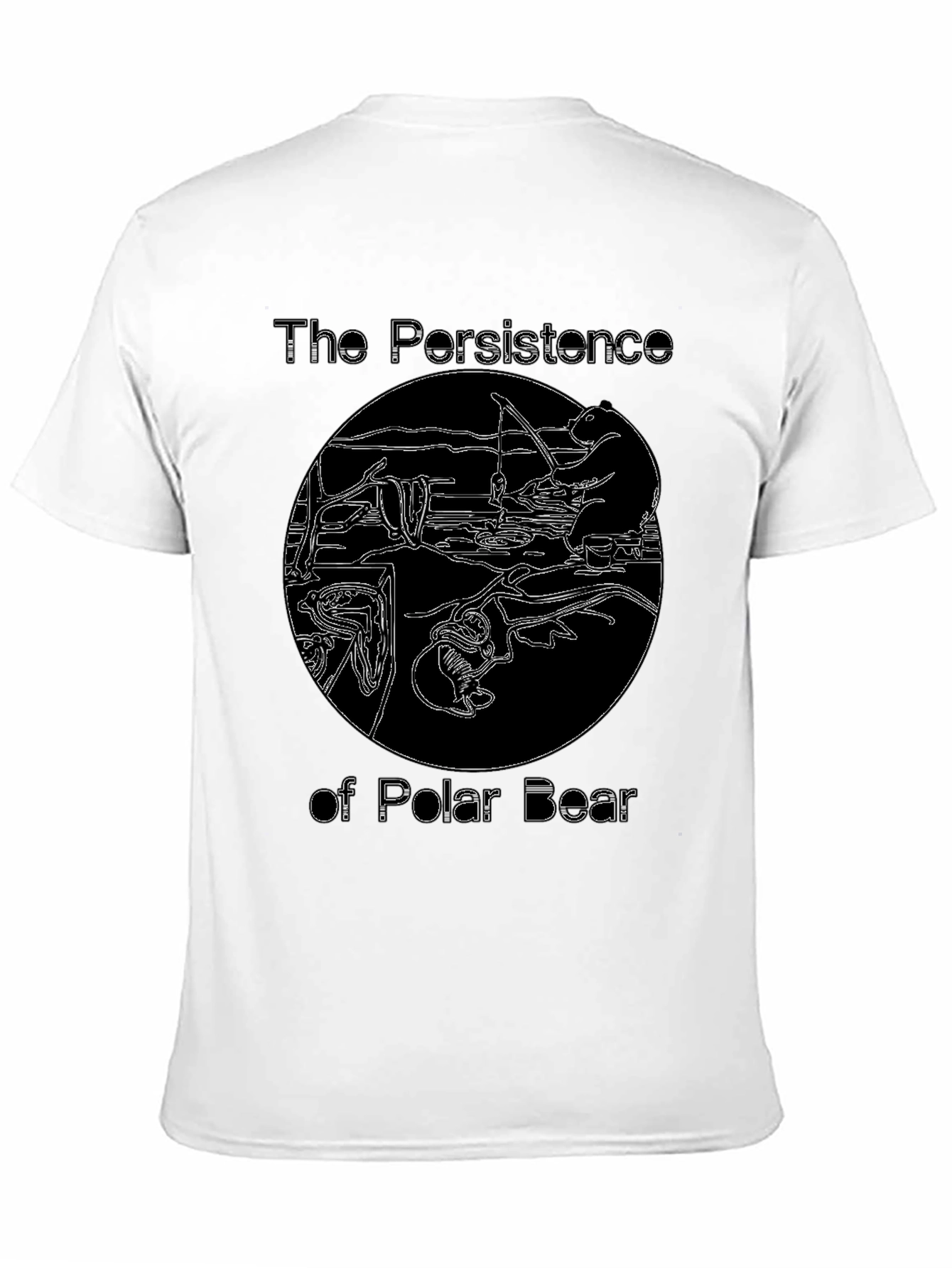 The Persistence of Polar Bear Graphic T-Shirt