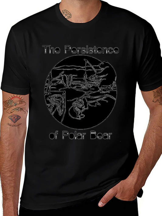 The Persistence of Polar Bear Graphic T-Shirt