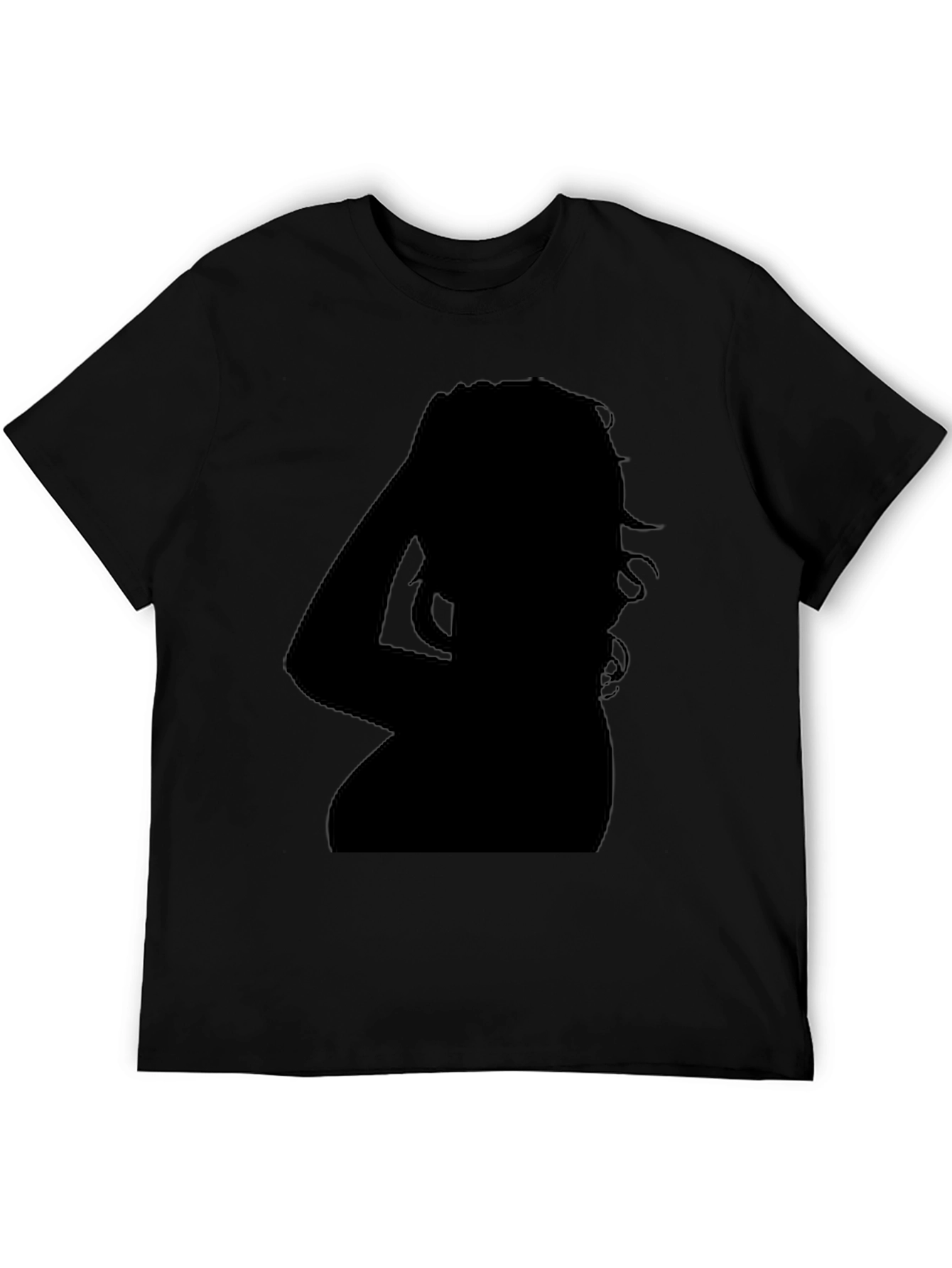 Silhouette Graphic Tee - Classic Black Cotton
