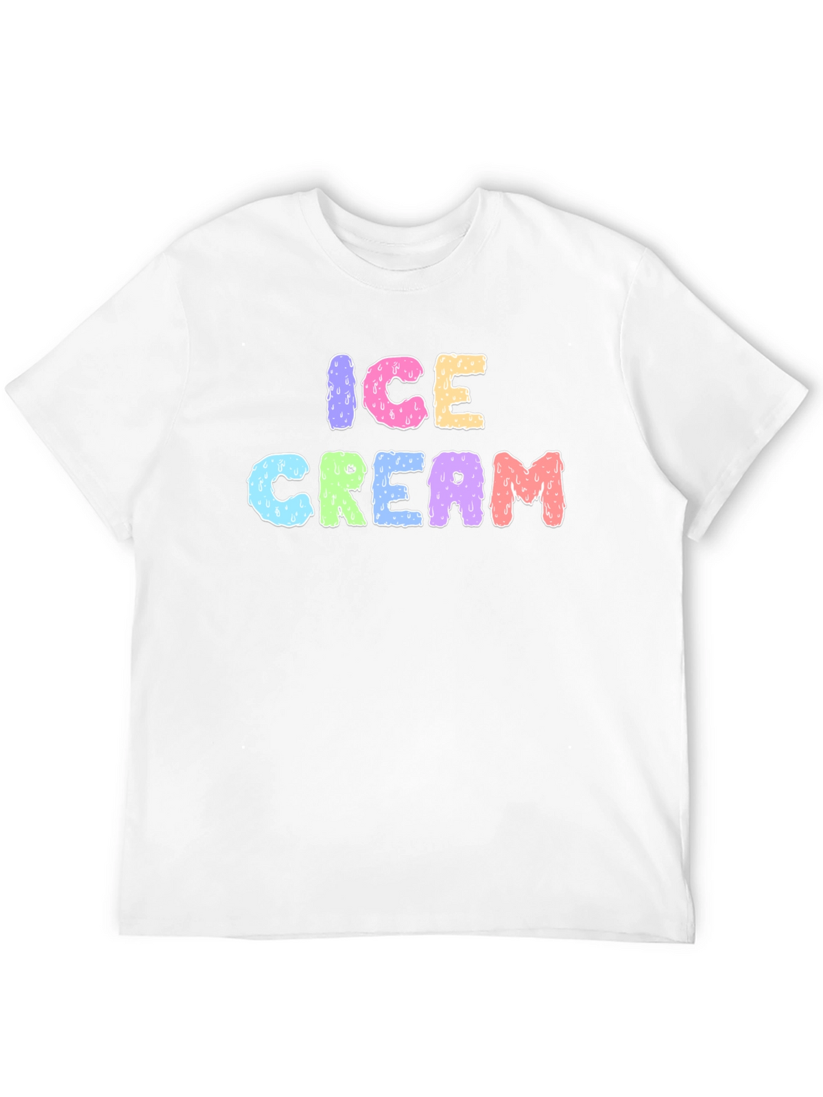 Ice Cream Graphic Black T-Shirt