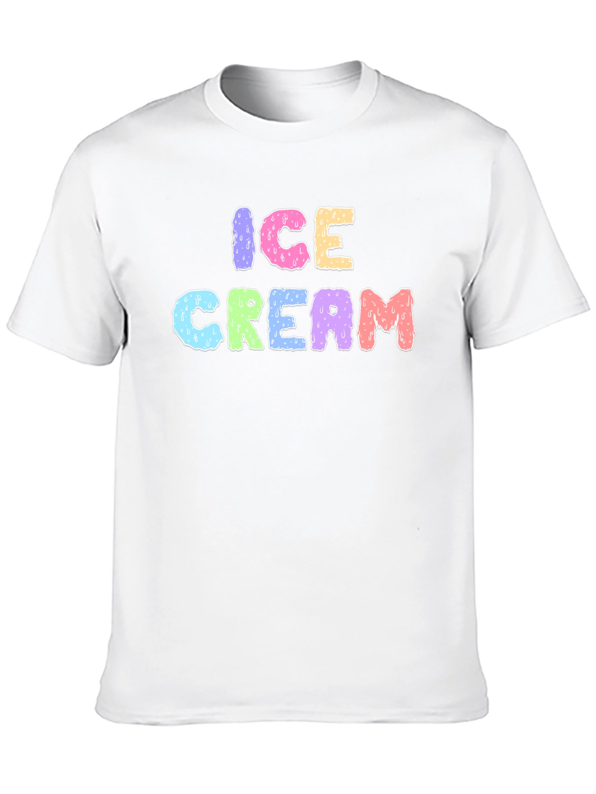 Ice Cream Graphic Black T-Shirt