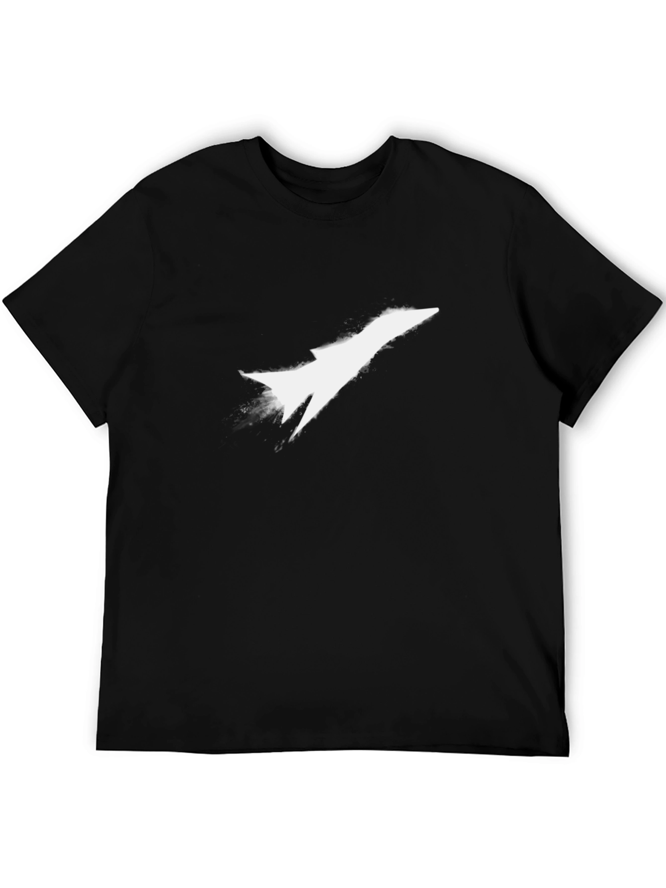 Jet Stream Tee - Modern Black Graphic T-Shirt