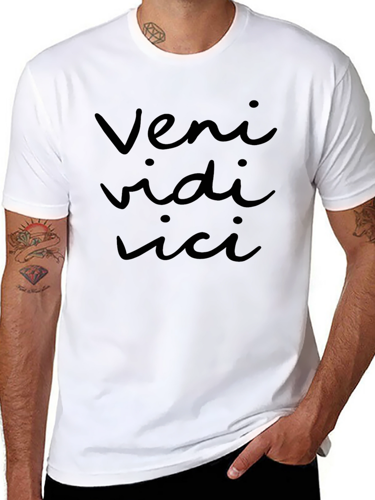 Veni Vidi Vici Black T-Shirt