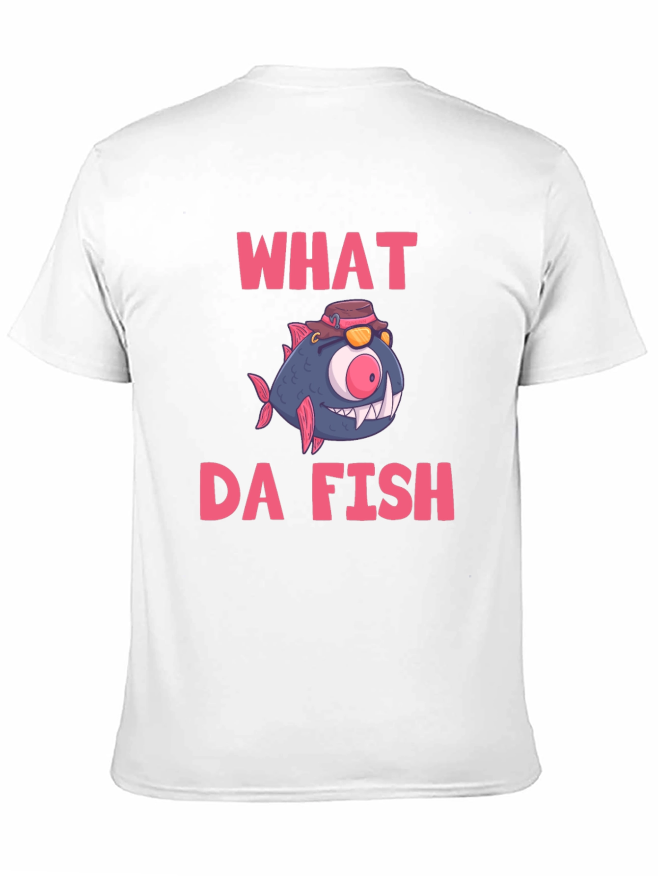 What Da Fish T-Shirt - Funny Cartoon Graphic Tee