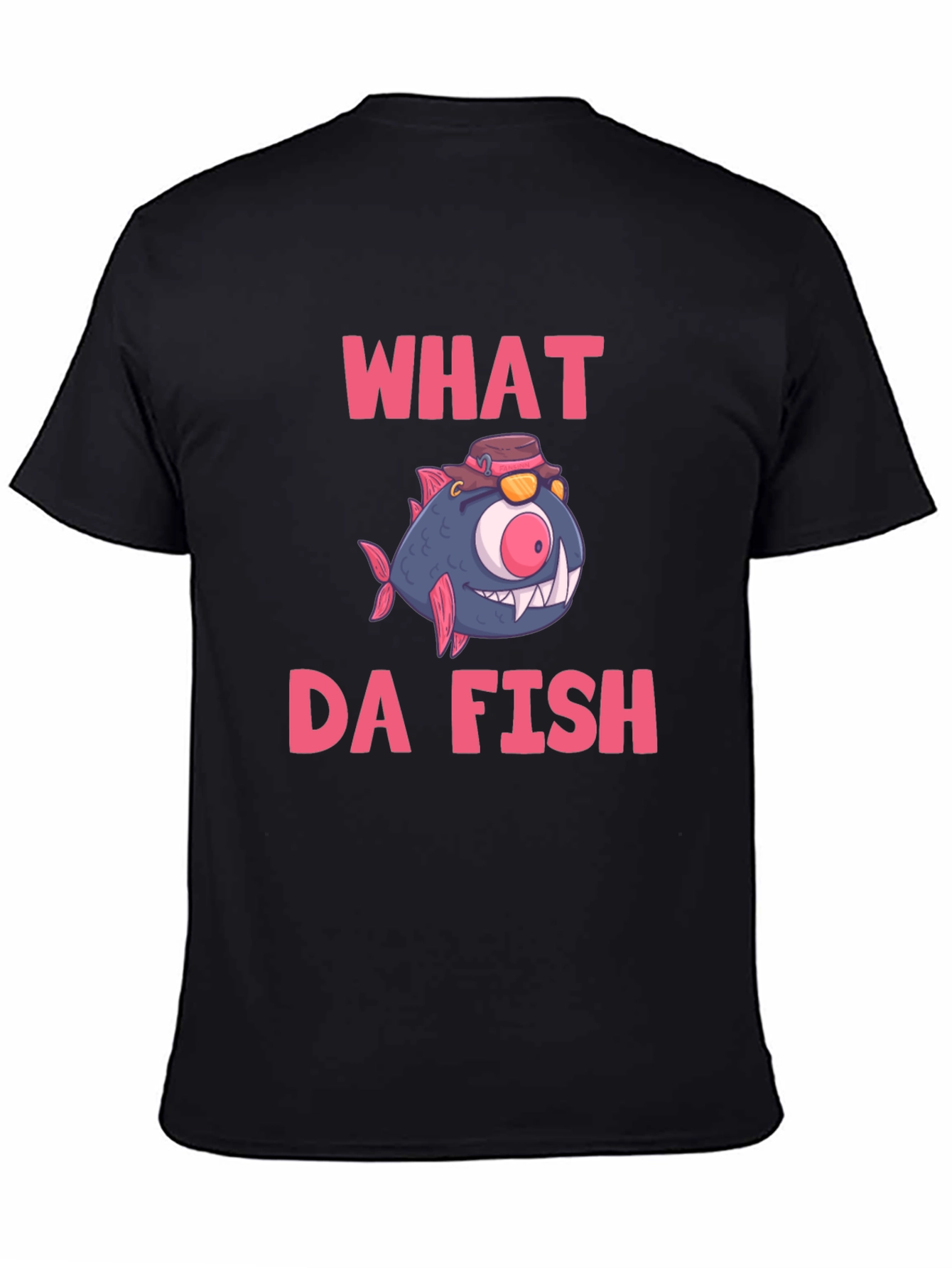 What Da Fish T-Shirt - Funny Cartoon Graphic Tee