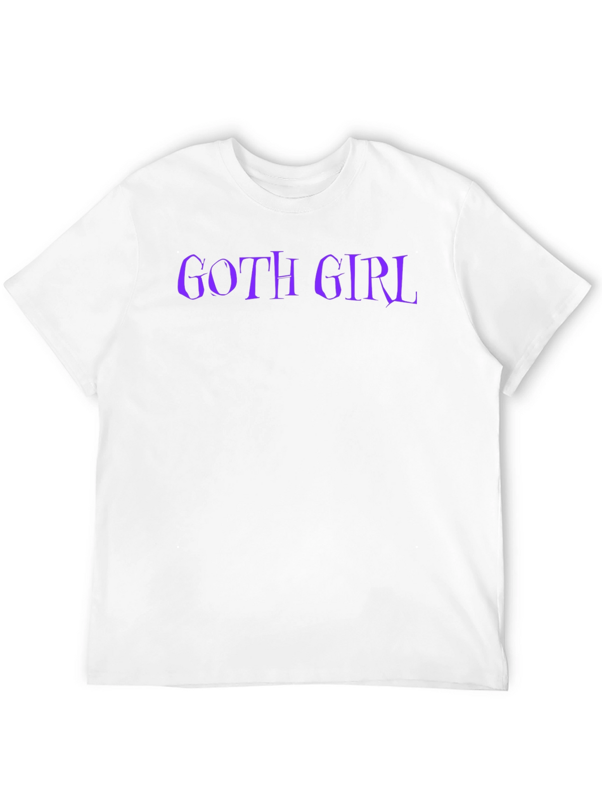 Goth Girl T-Shirt - Black Tee with Purple Text