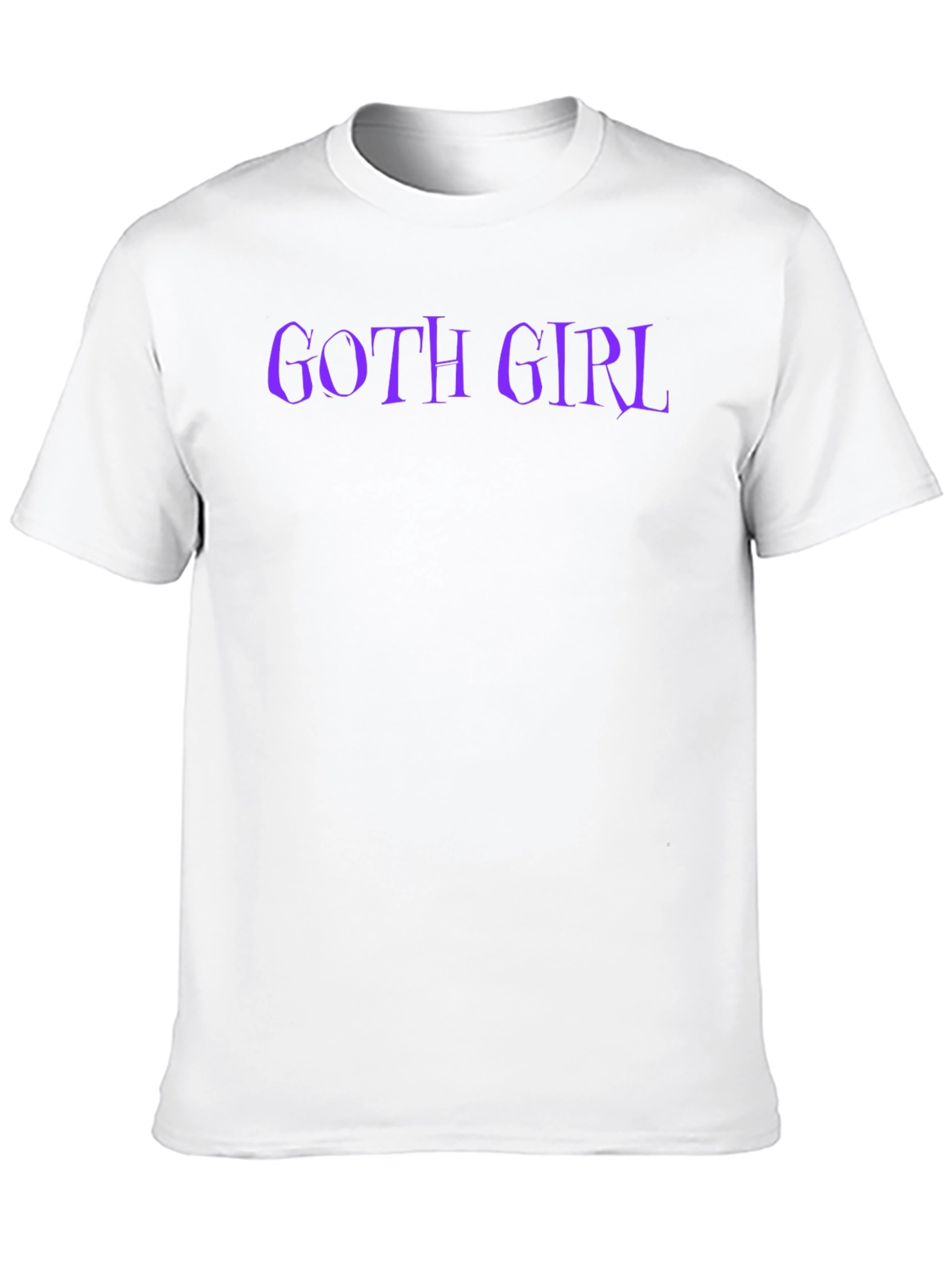 Goth Girl T-Shirt - Black Tee with Purple Text