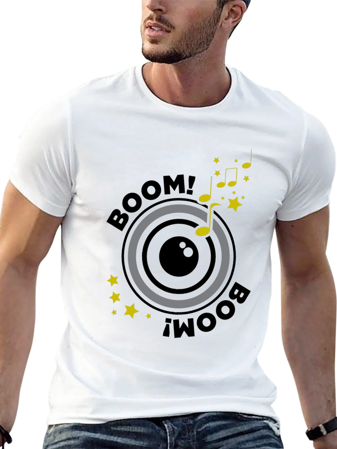 Boom Graphic Tee - Mens Black T-Shirt