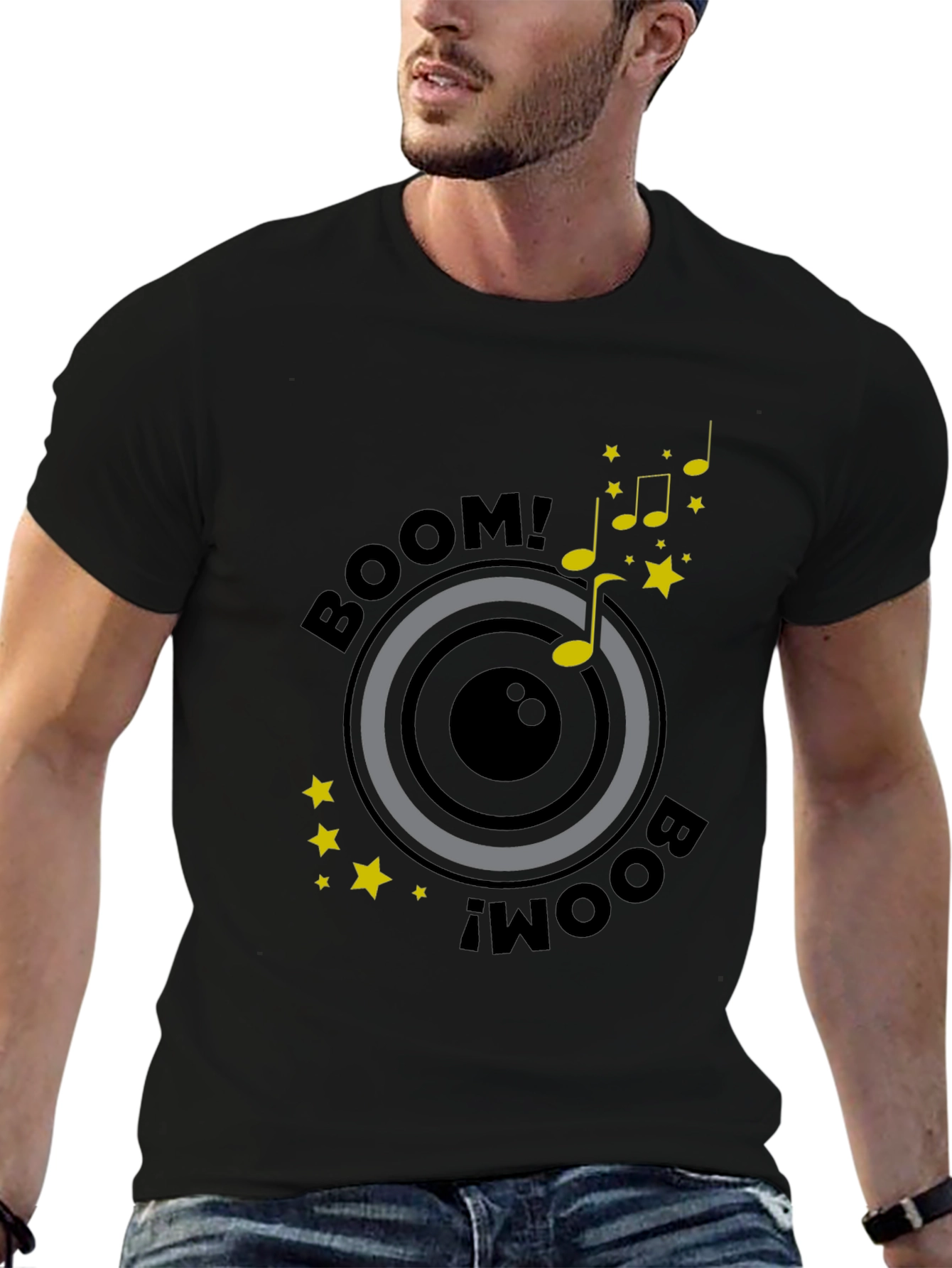 Boom Graphic Tee - Mens Black T-Shirt