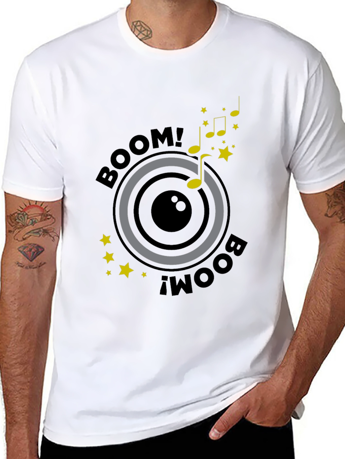 Boom Graphic Tee - Mens Black T-Shirt