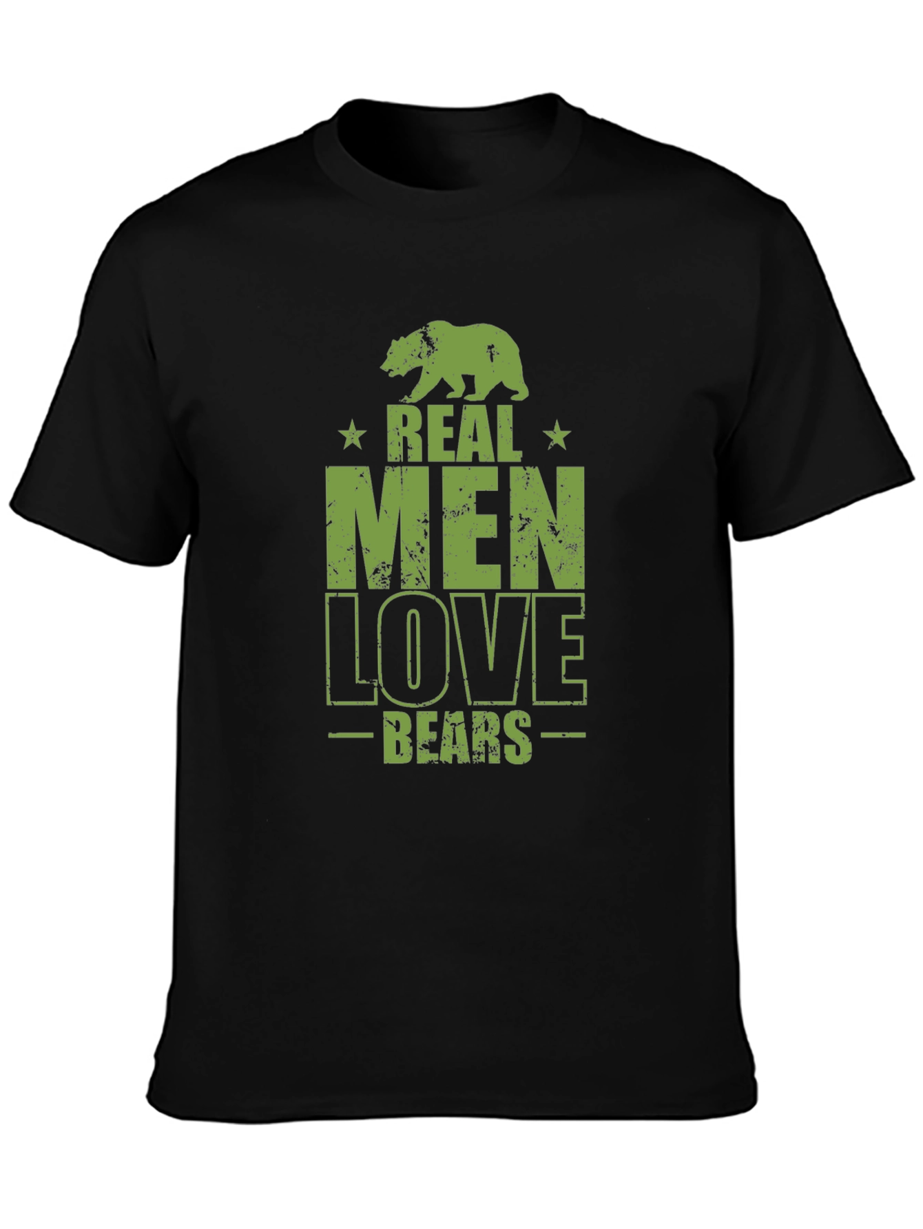 Real Men Love Bears Graphic T-Shirt