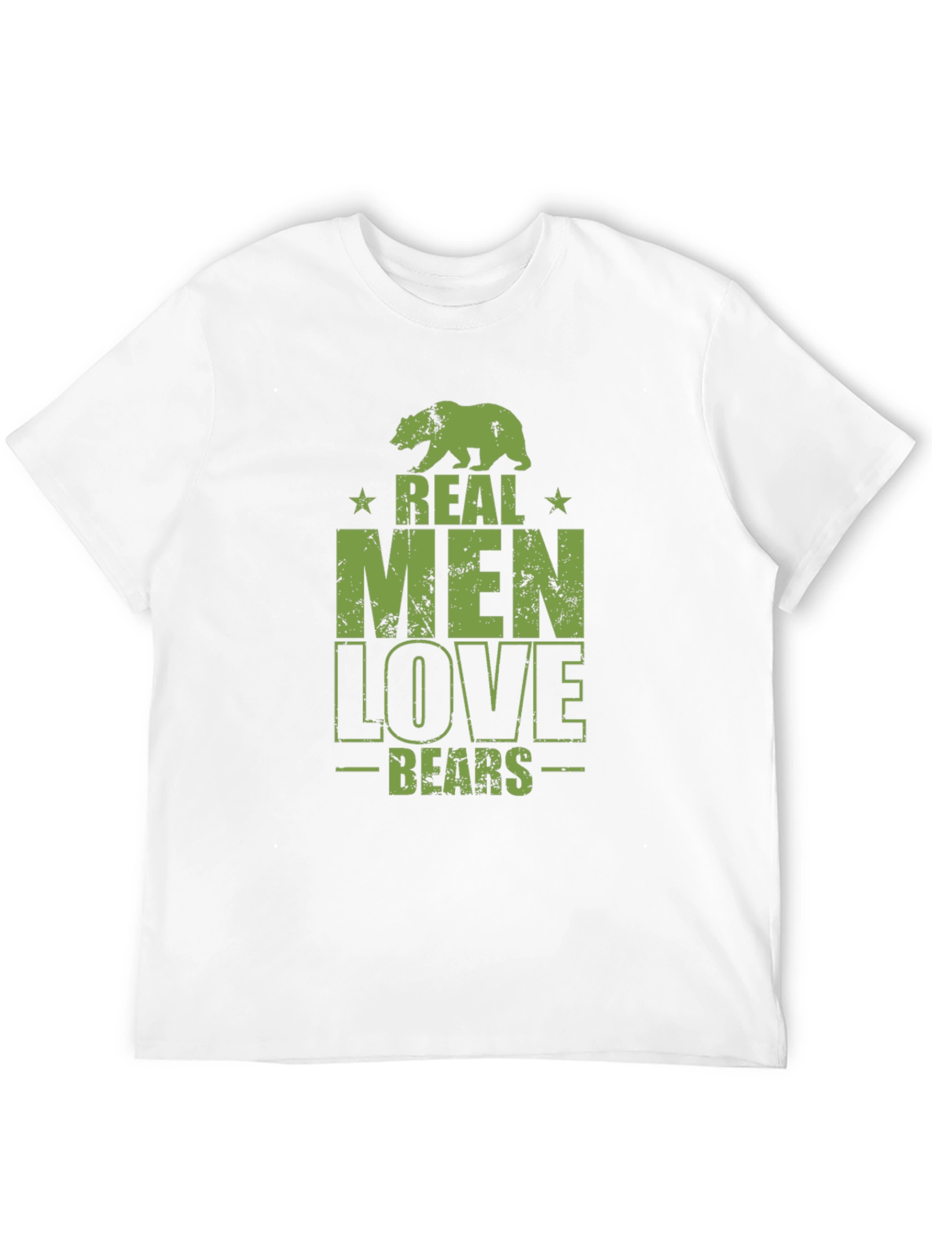 Real Men Love Bears Graphic T-Shirt
