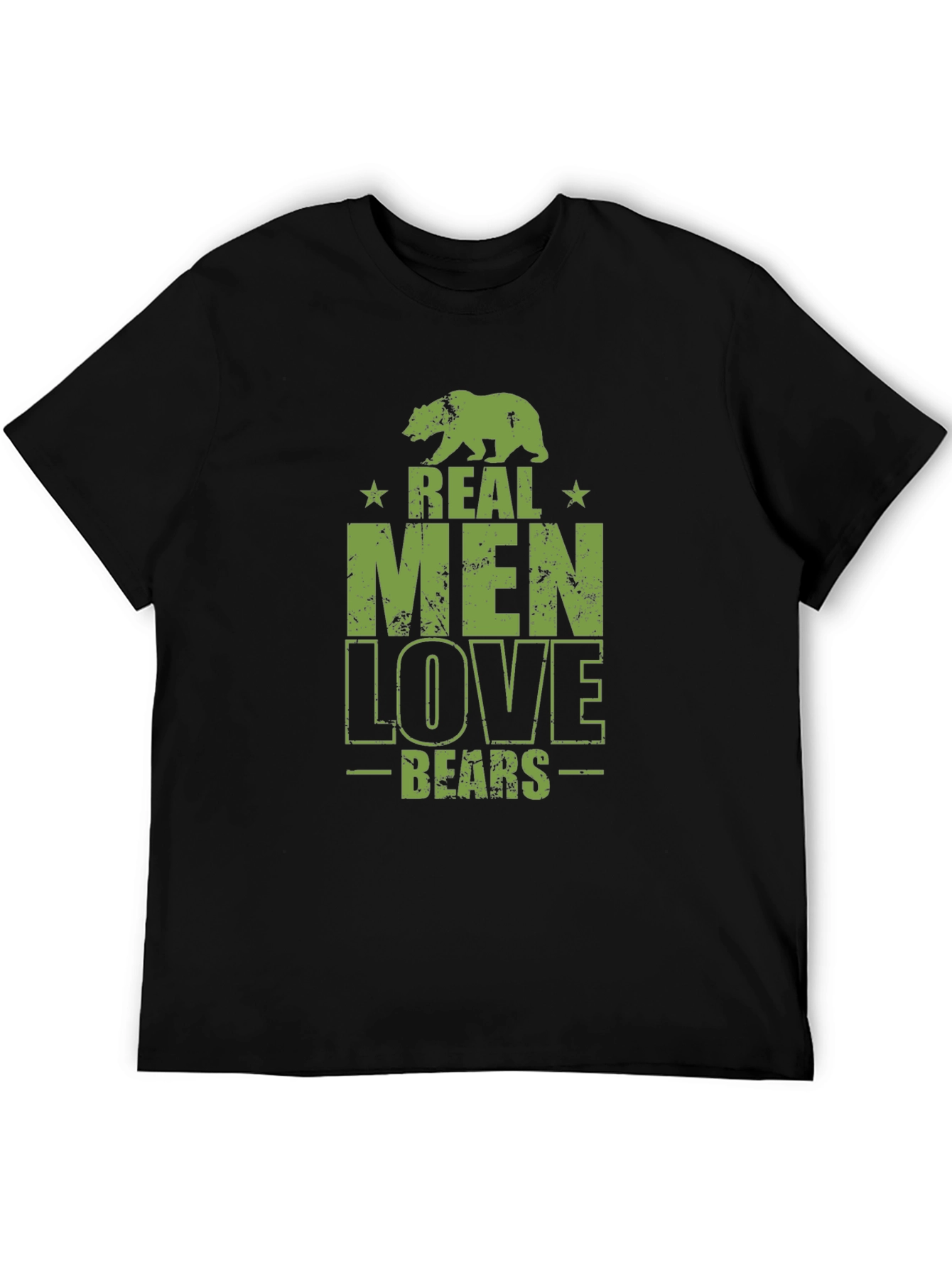 Real Men Love Bears Graphic T-Shirt