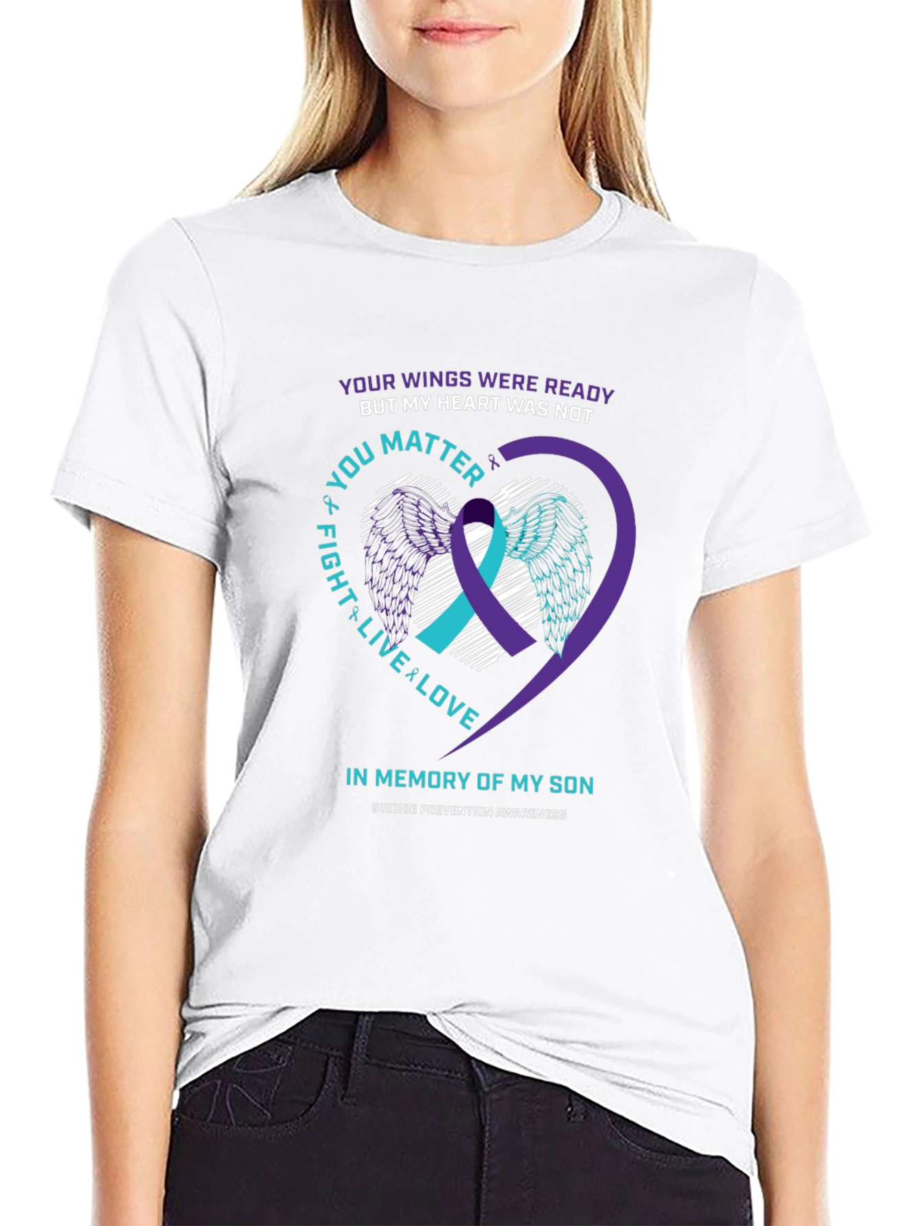 Suicide Prevention Awareness Son Memorial T-Shirt