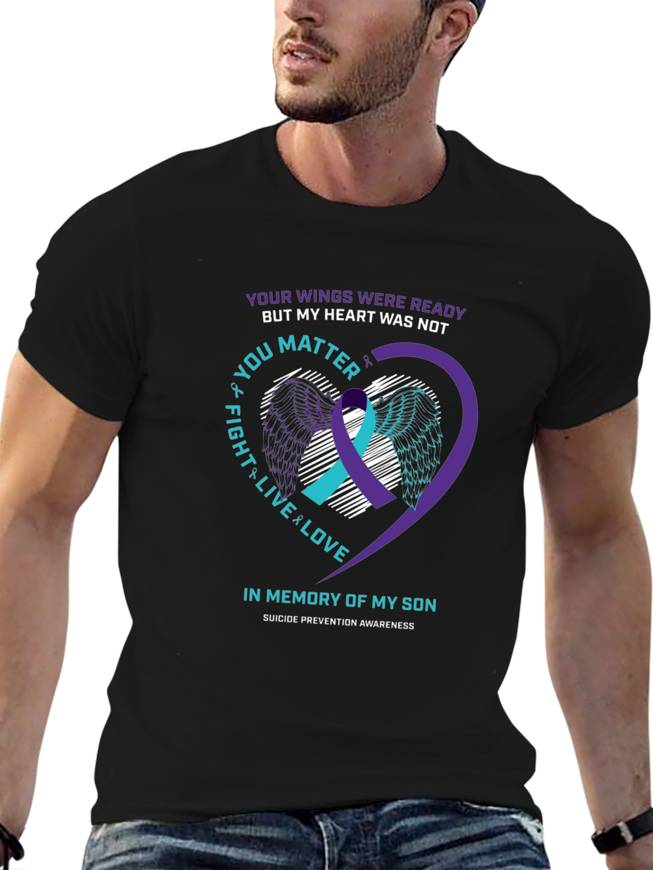 Suicide Prevention Awareness Son Memorial T-Shirt