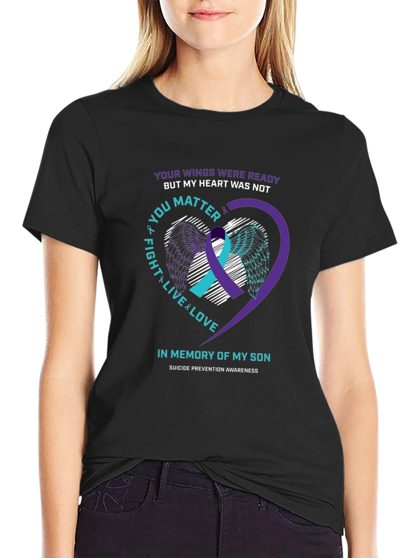 Suicide Prevention Awareness Son Memorial T-Shirt