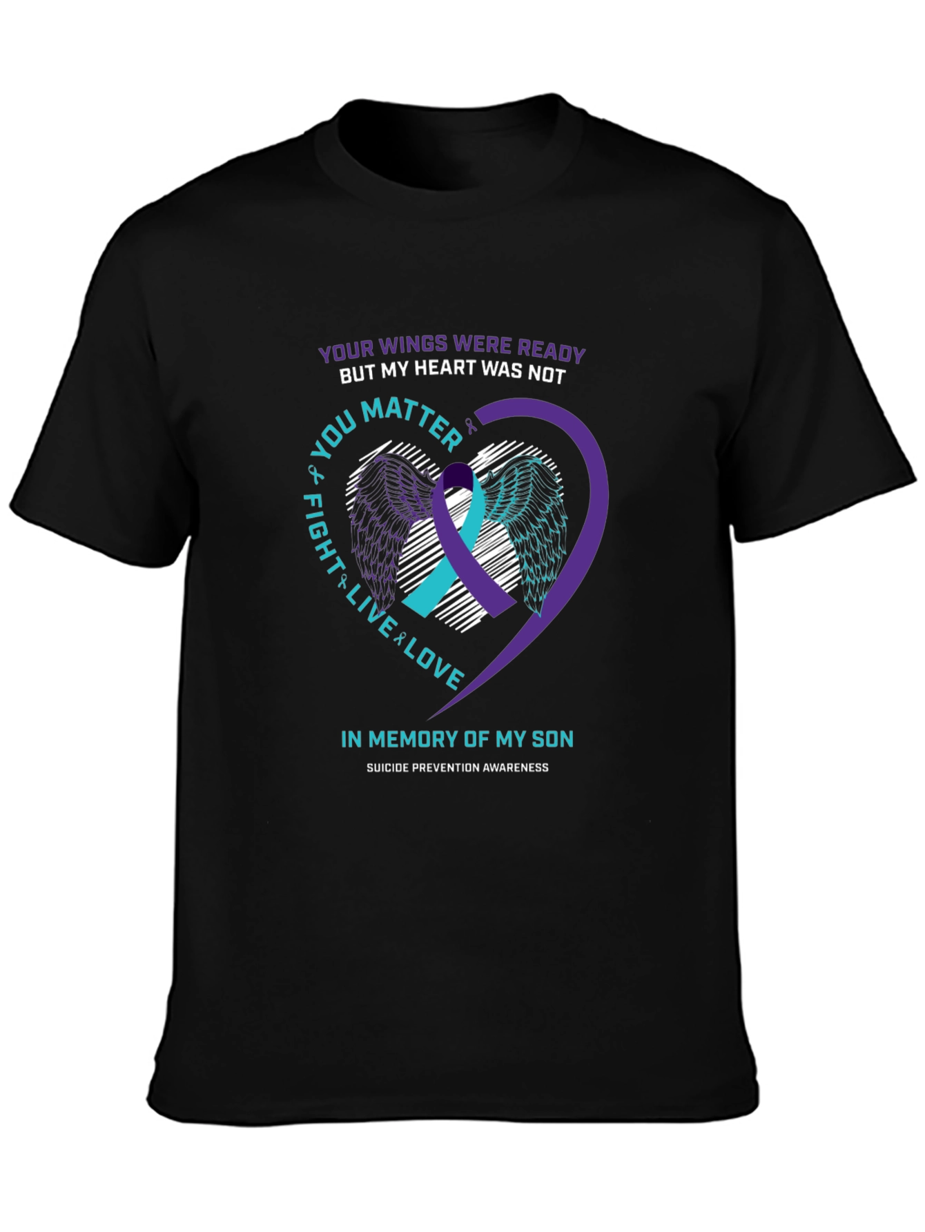 Suicide Prevention Awareness Son Memorial T-Shirt