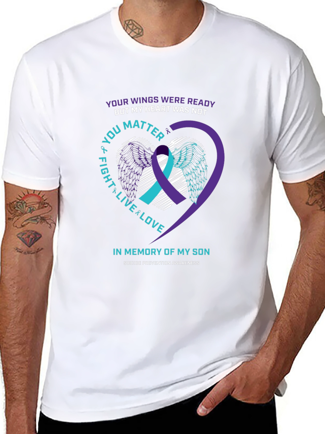 Suicide Prevention Awareness Son Memorial T-Shirt
