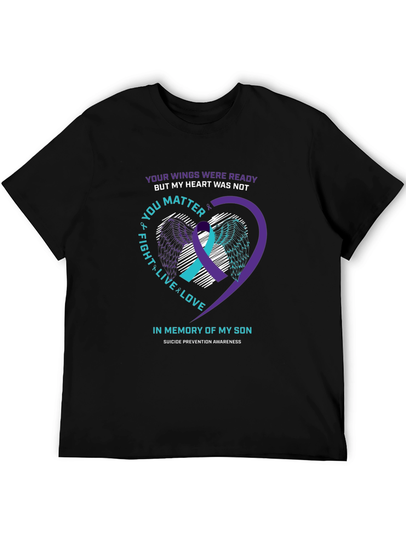 Suicide Prevention Awareness Son Memorial T-Shirt