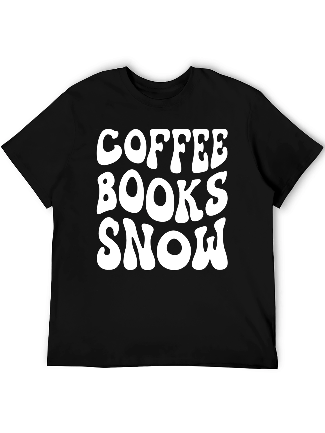 Coffee Books Snow T-Shirt