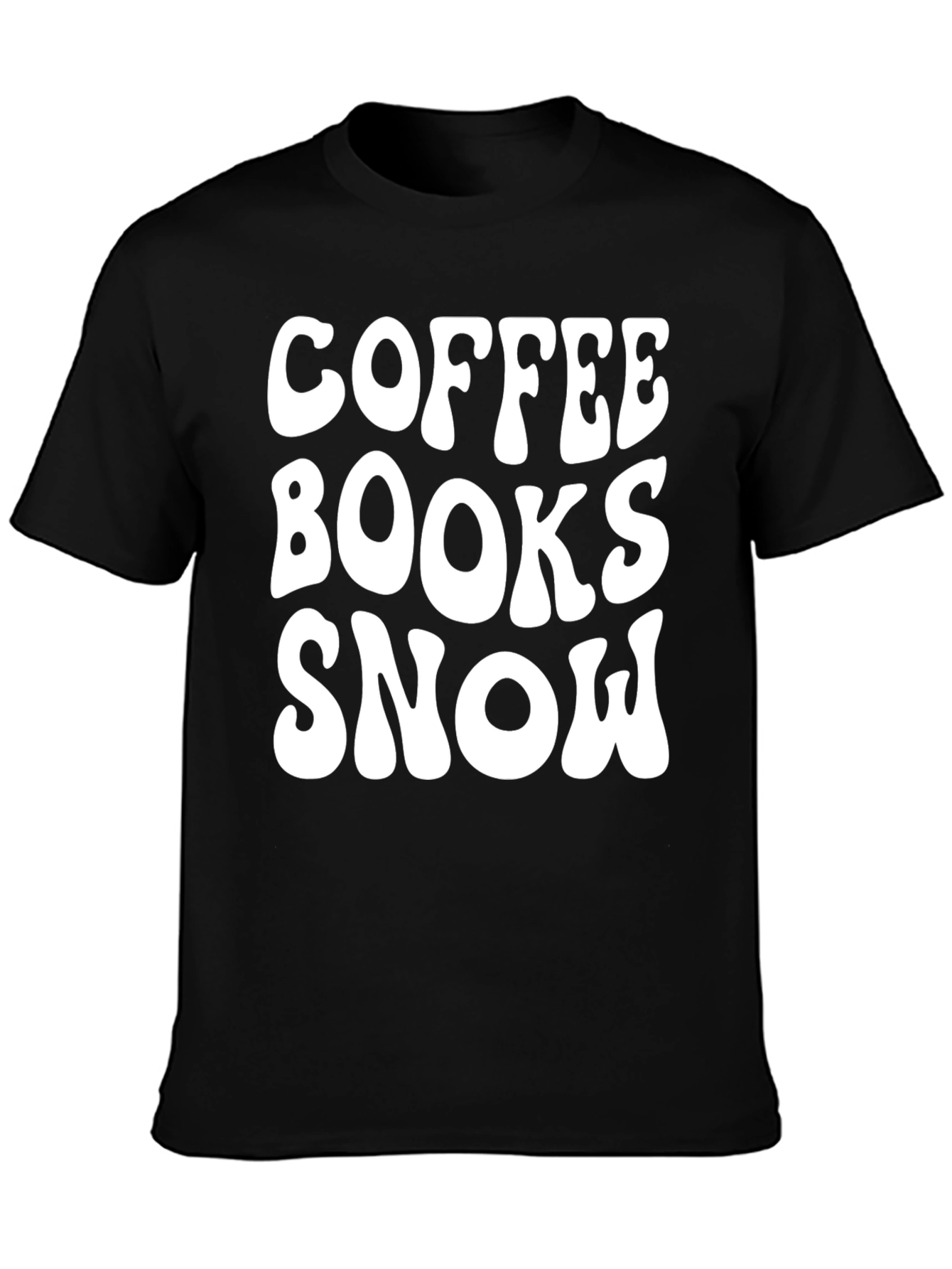 Coffee Books Snow T-Shirt