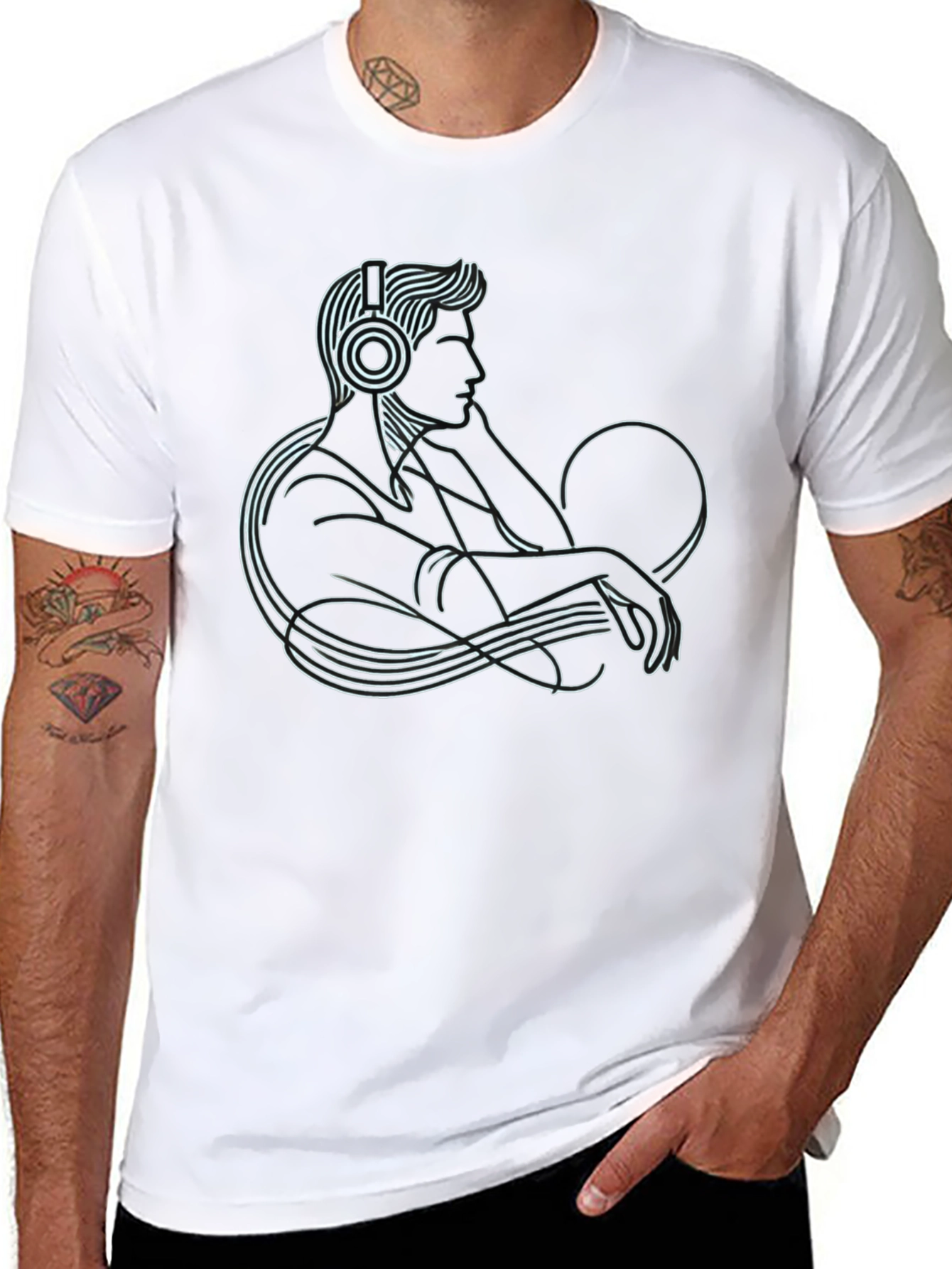 Modern Man Graphic T-Shirt Music Lover Tee