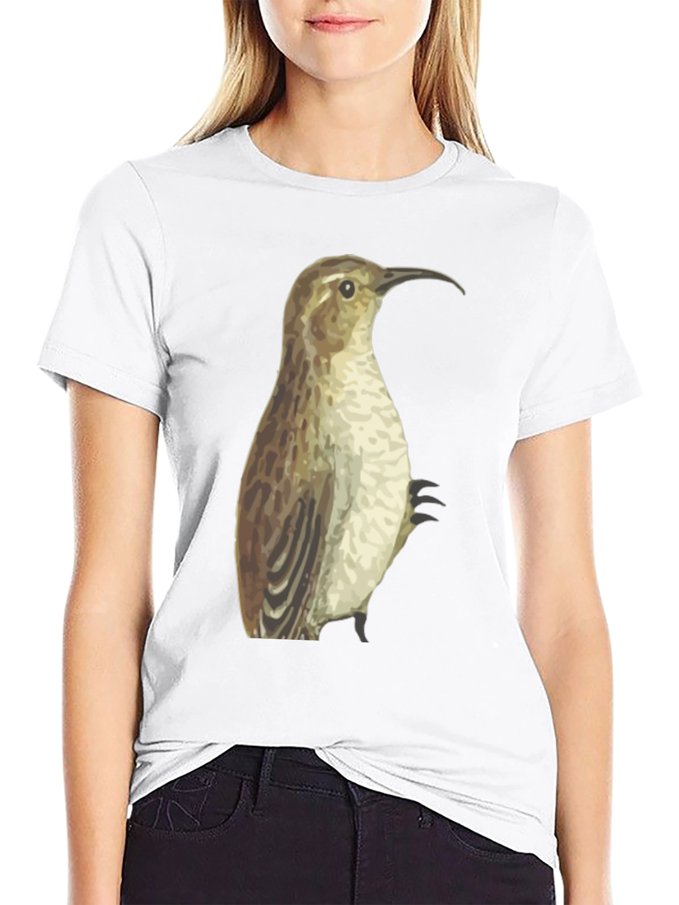 Bird Graphic Black T-Shirt